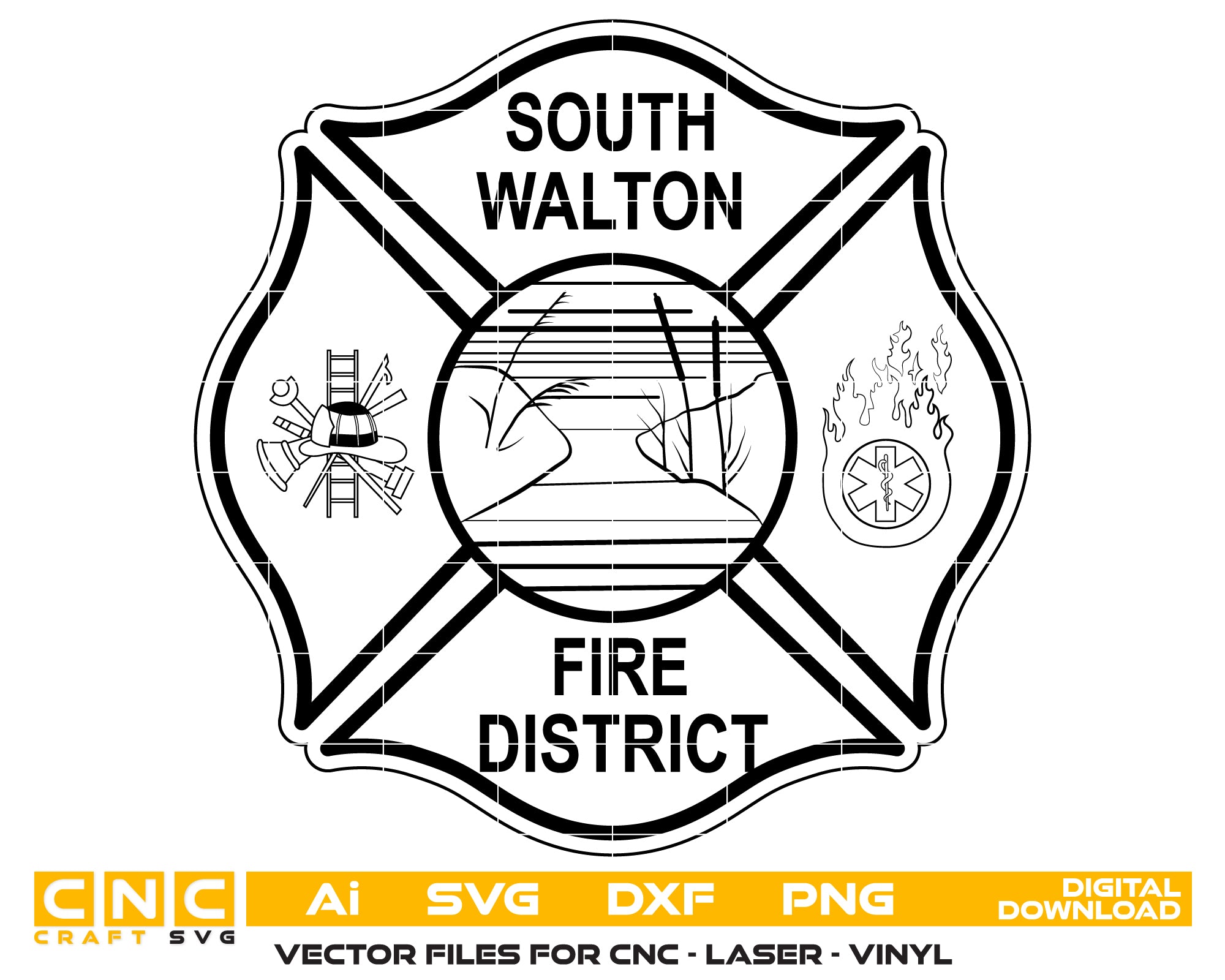 South Walton Fire District Badge