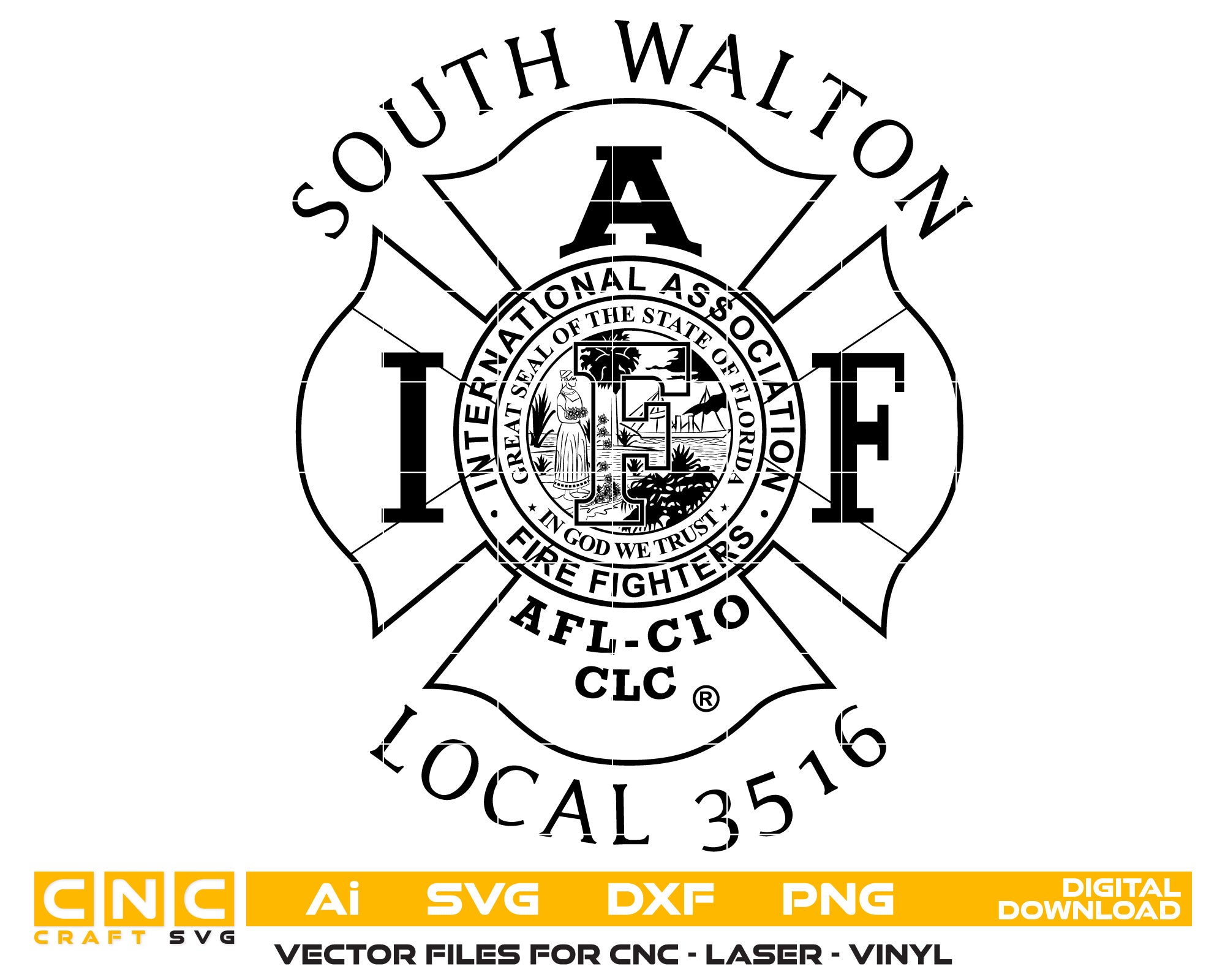 South Walton Professional Fire Fighters Badge