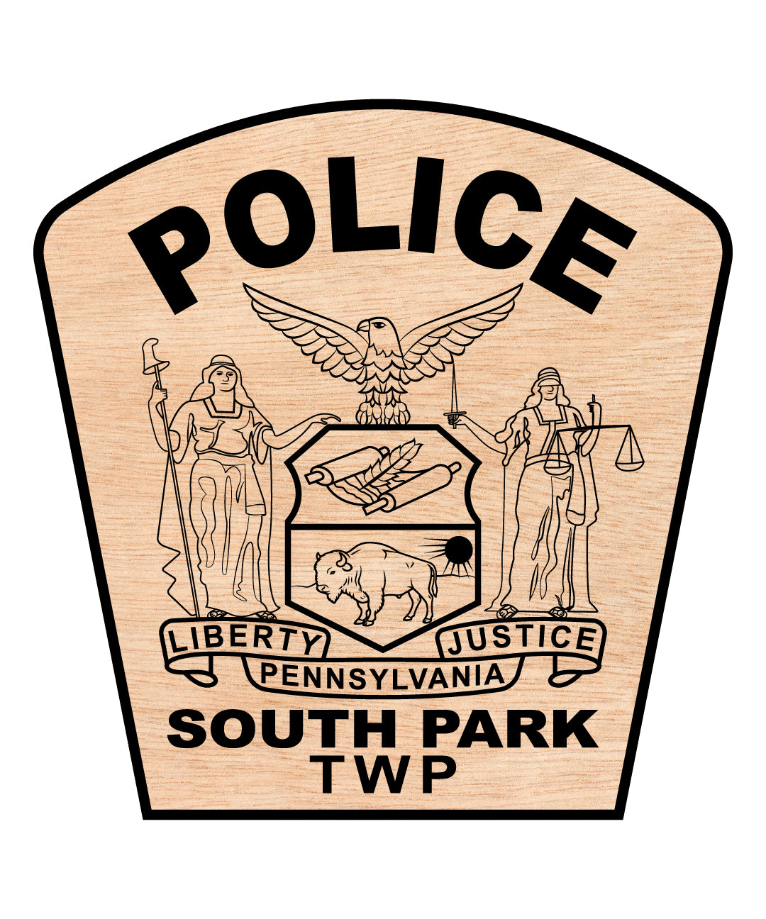 South Park Township Police Department Patch SVG, Pennsylvania Police Patch Vector, South Park Twp Police Emblem, Police Patch SVG, Law Enforcement Patch Vector File