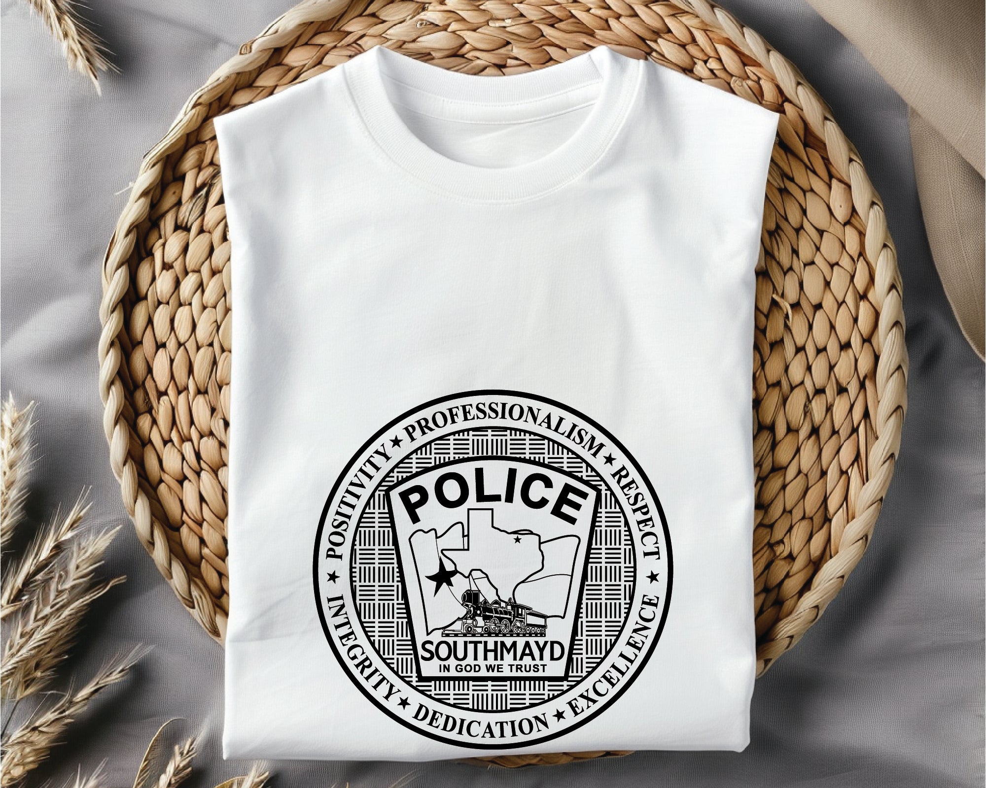Southmayd Police Logo SVG, Southmayd Police Department Vector, Law Enforcement Logo SVG, Police Emblem Design, Southmayd PD SVG File, Police Logo Vector