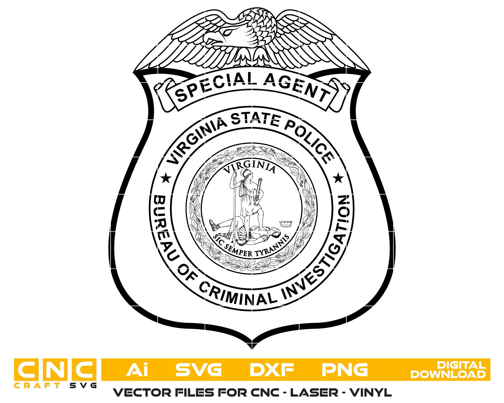Special Agent Badge Virginia State Police