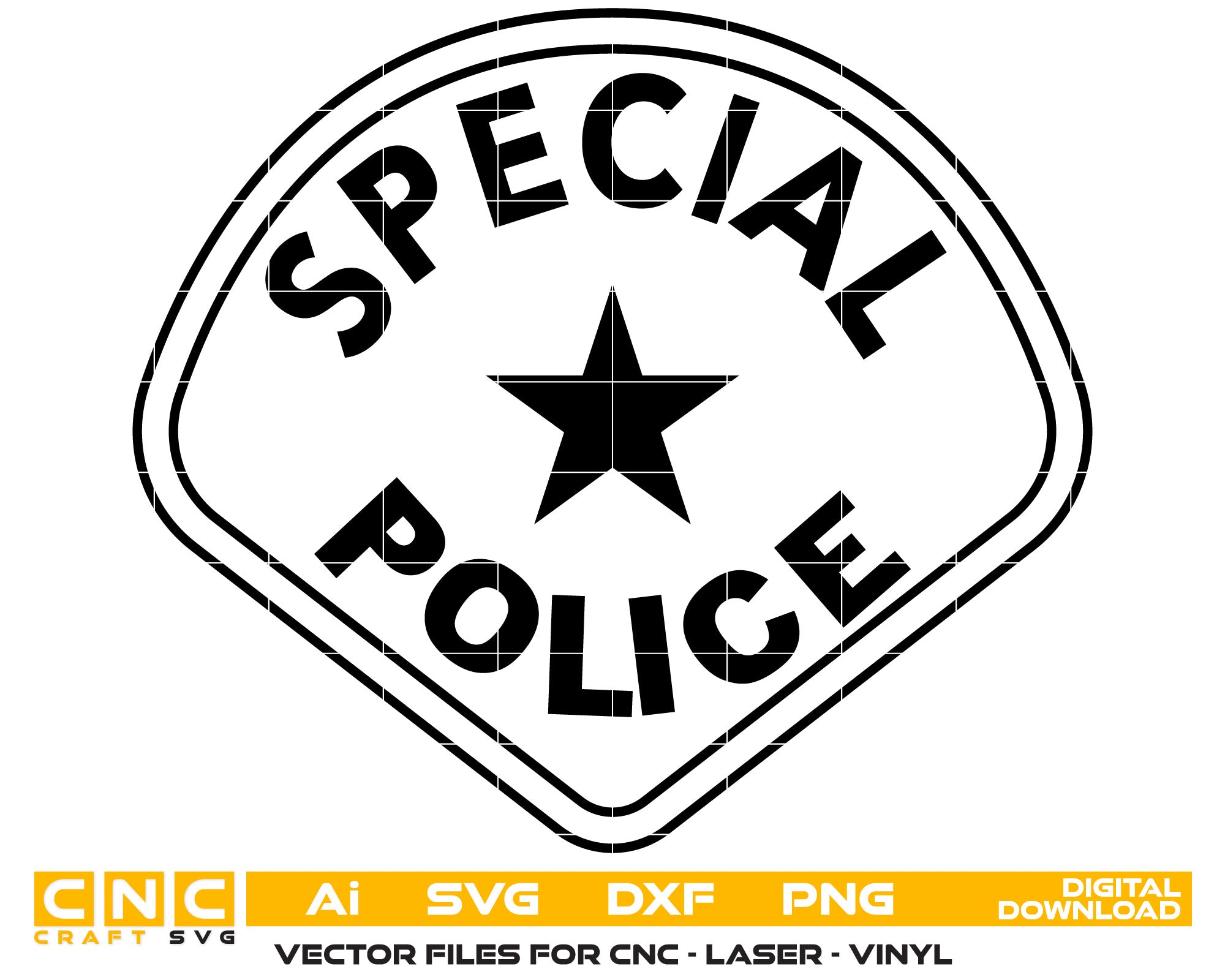 Special Police Badge SVG Vector art
