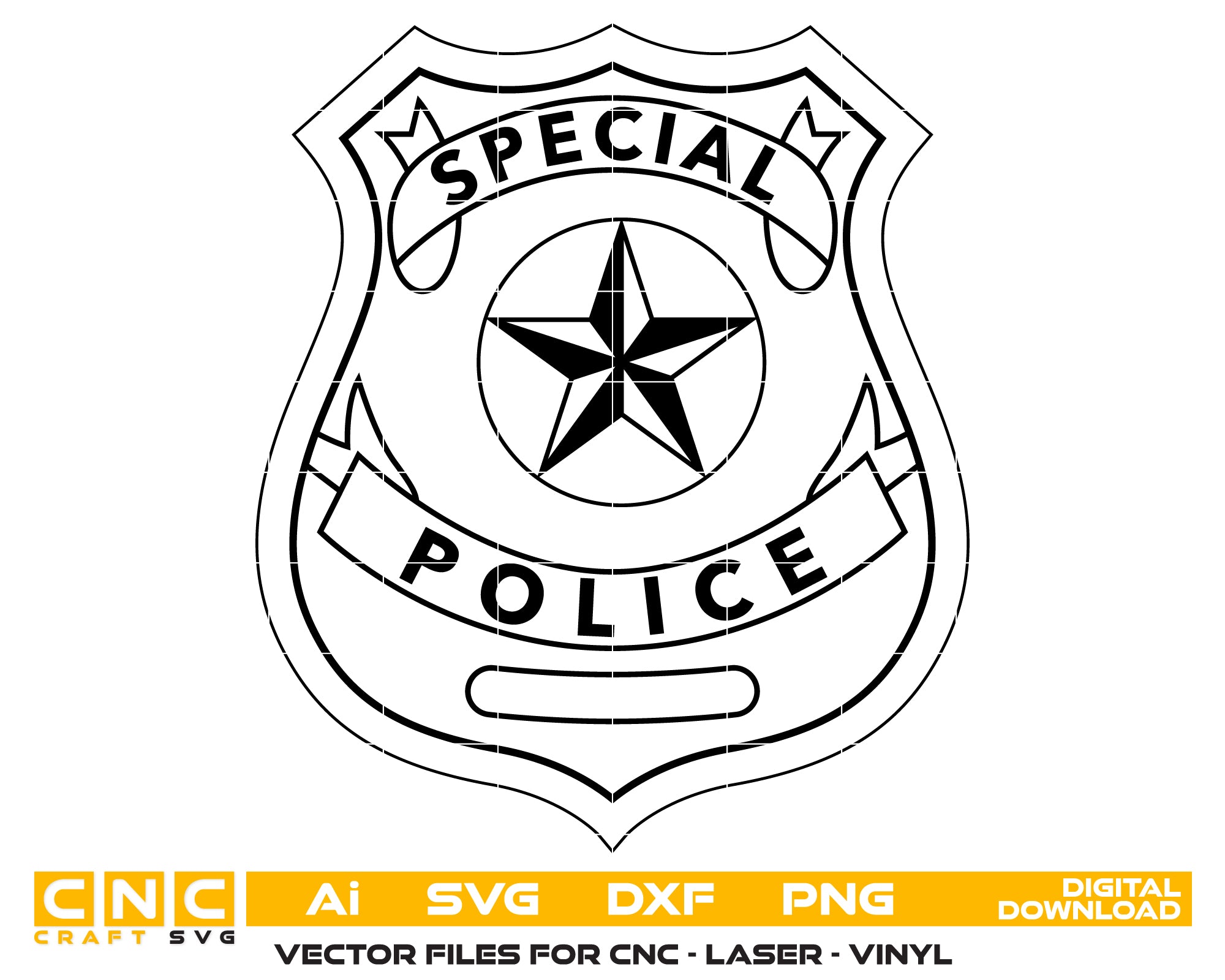 special police badge svg, police special officer badge vector design, law enforcement special badge svg, security officer special badge svg, special duty police badge svg