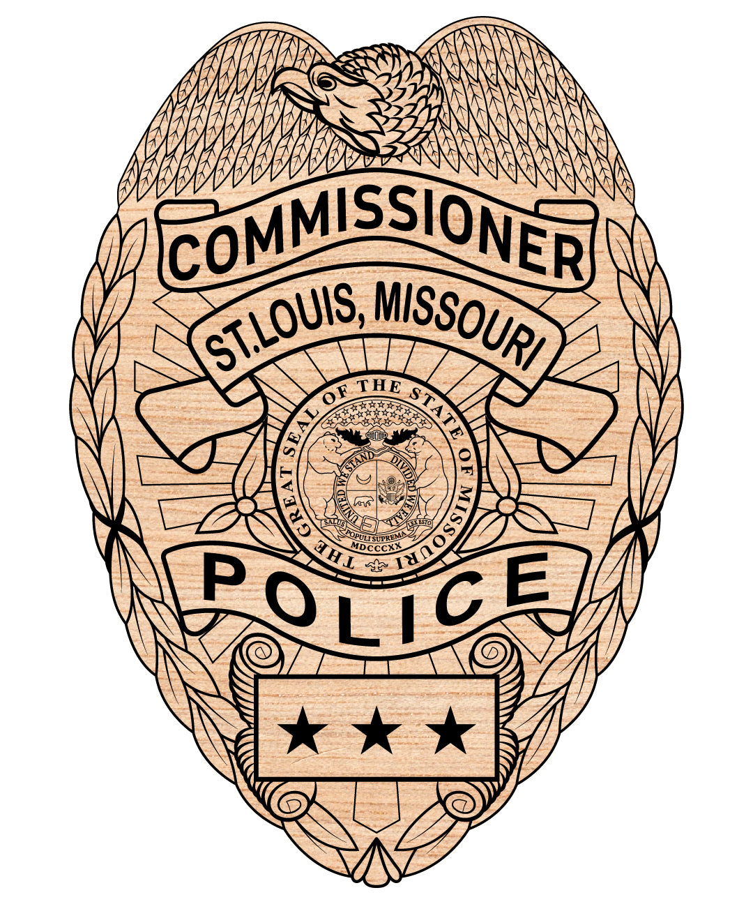 St. Louis, Missouri Police Commissioner Badge