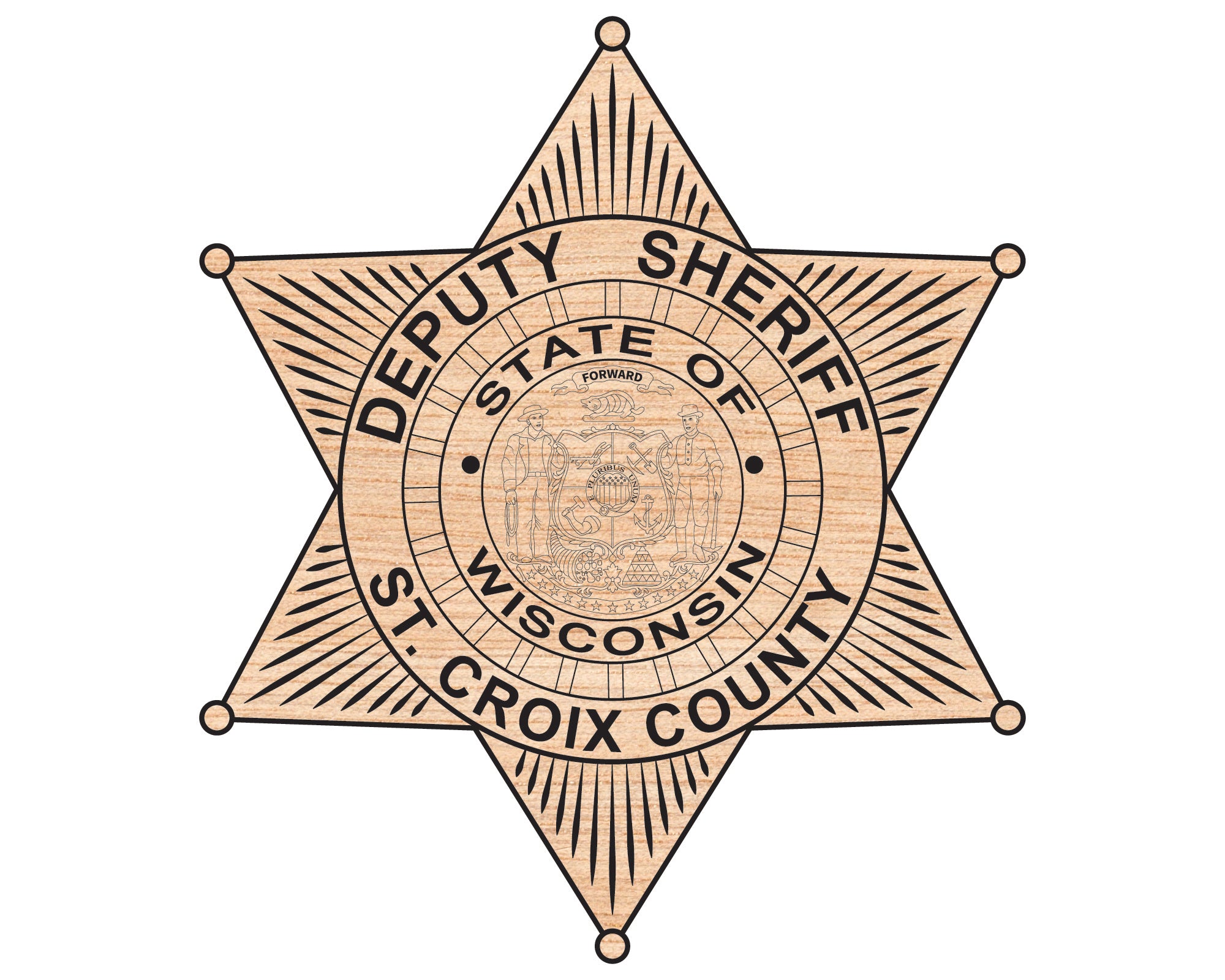 St. Croix County Sheriff Patch SVG, Wisconsin Sheriff Department Vector, St. Croix County Police Patch Design, Law Enforcement SVG File, Wisconsin Sheriff Badge SVG