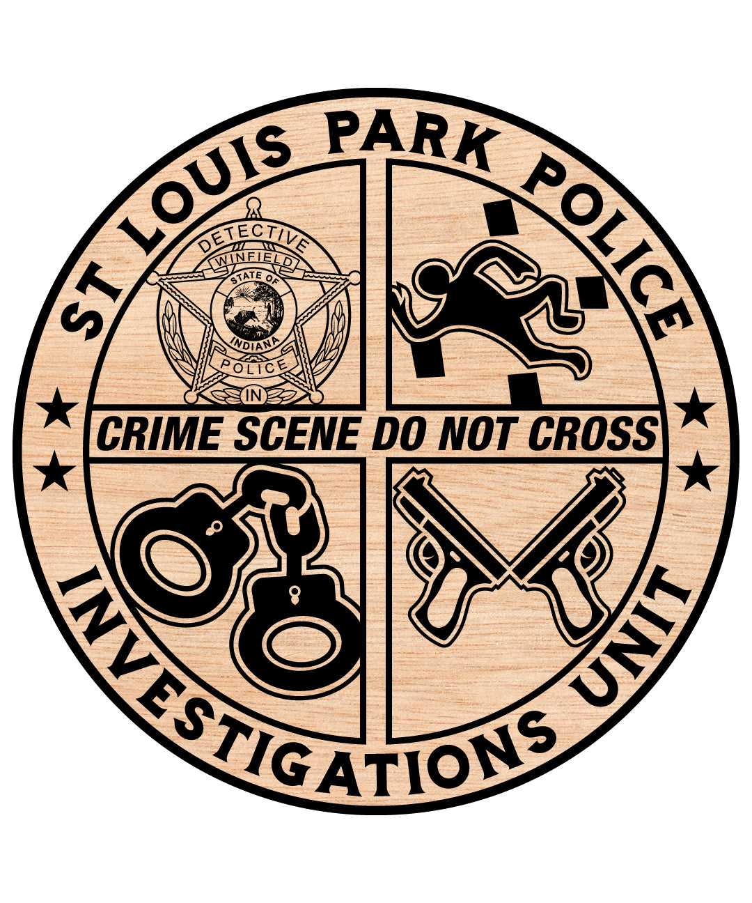 St Louis Park Police Criminal Investigations Coin SVG, St Louis Park CID Emblem, Police Detective Coin Vector, Criminal Investigations Logo, St Louis Park Police SVG