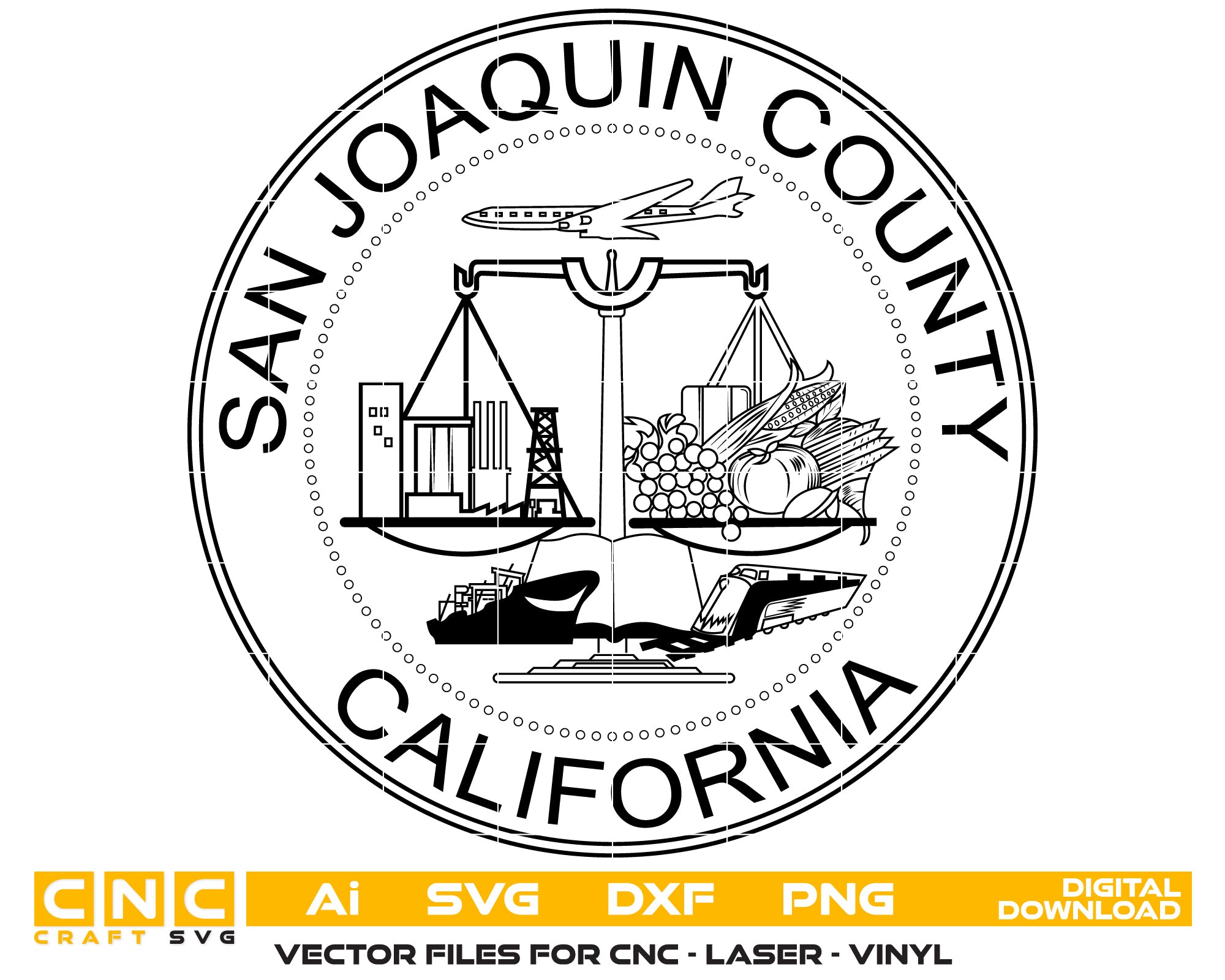California San Joaquin County Seal