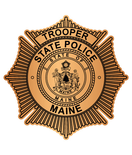 State of Maine Trooper Police Badge