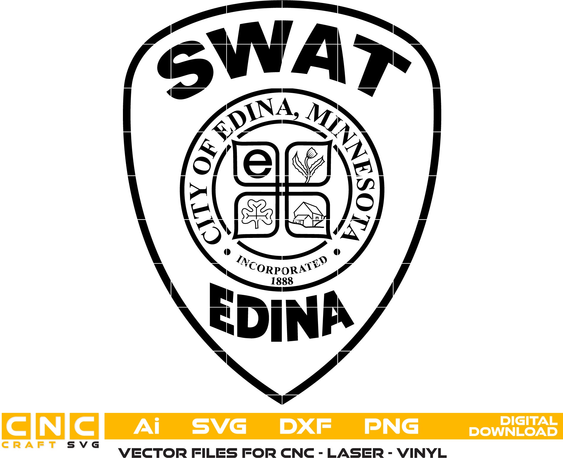Edina Swat Badge Minnesota