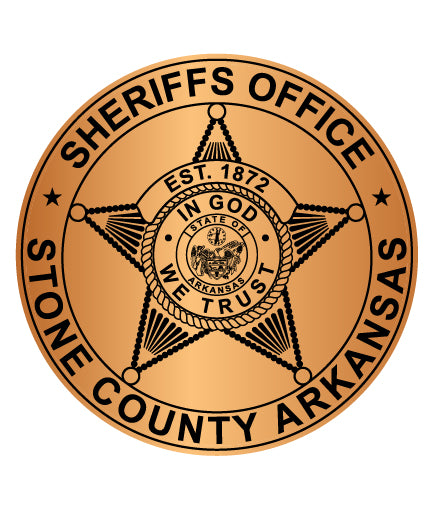 Stone County Arkansas Sheriff Badge – Law Enforcement Vector File