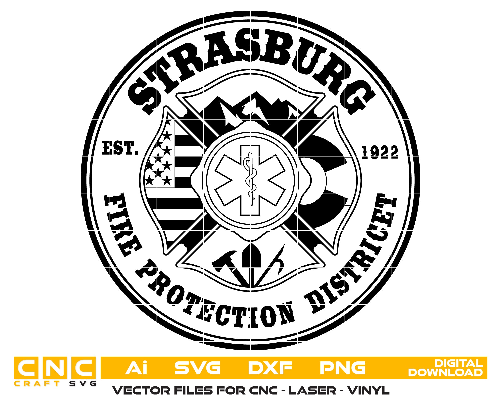 Strasburg Fire Protection District Badge