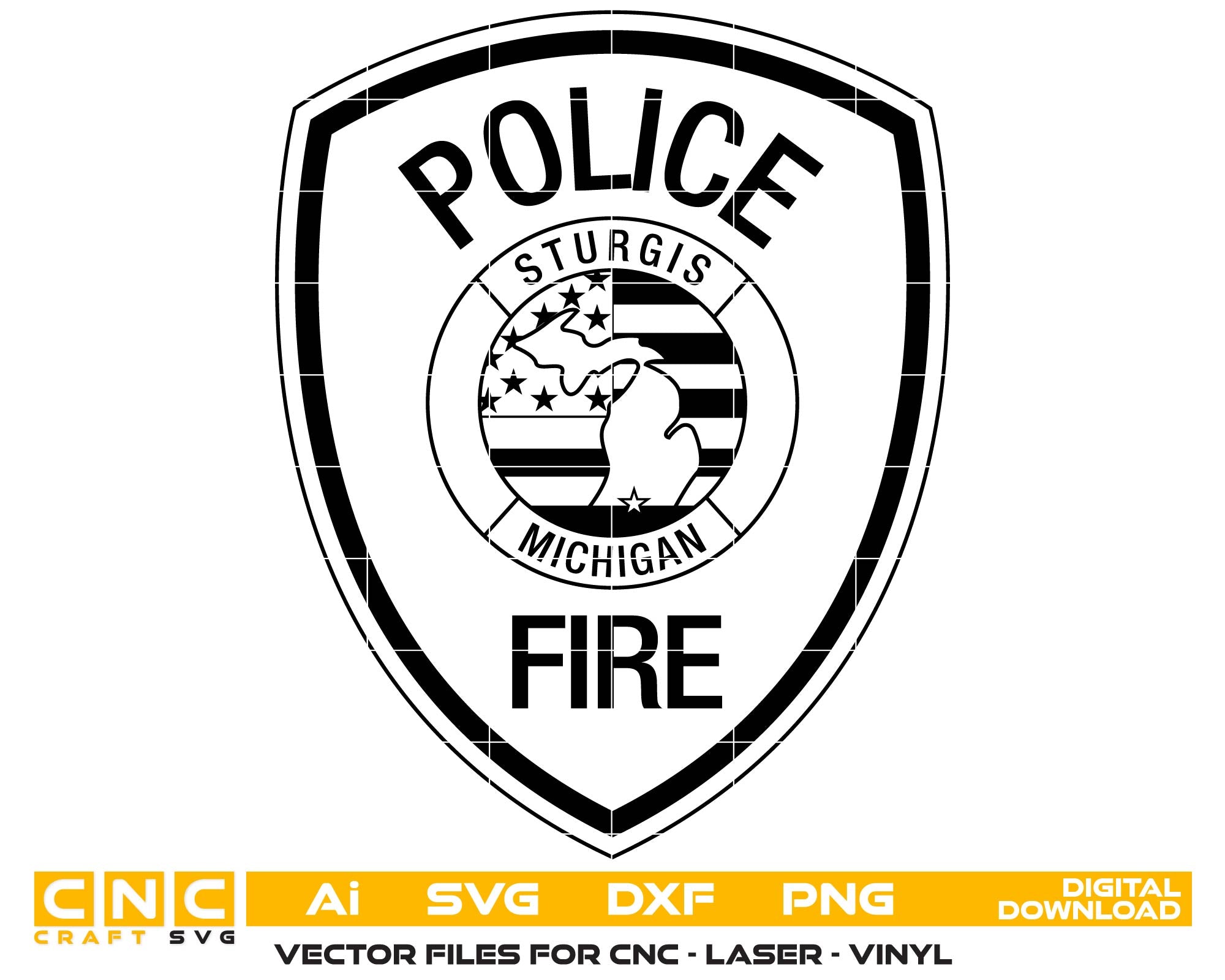 Sturgis, Michigan Police & Fire Department Emblem