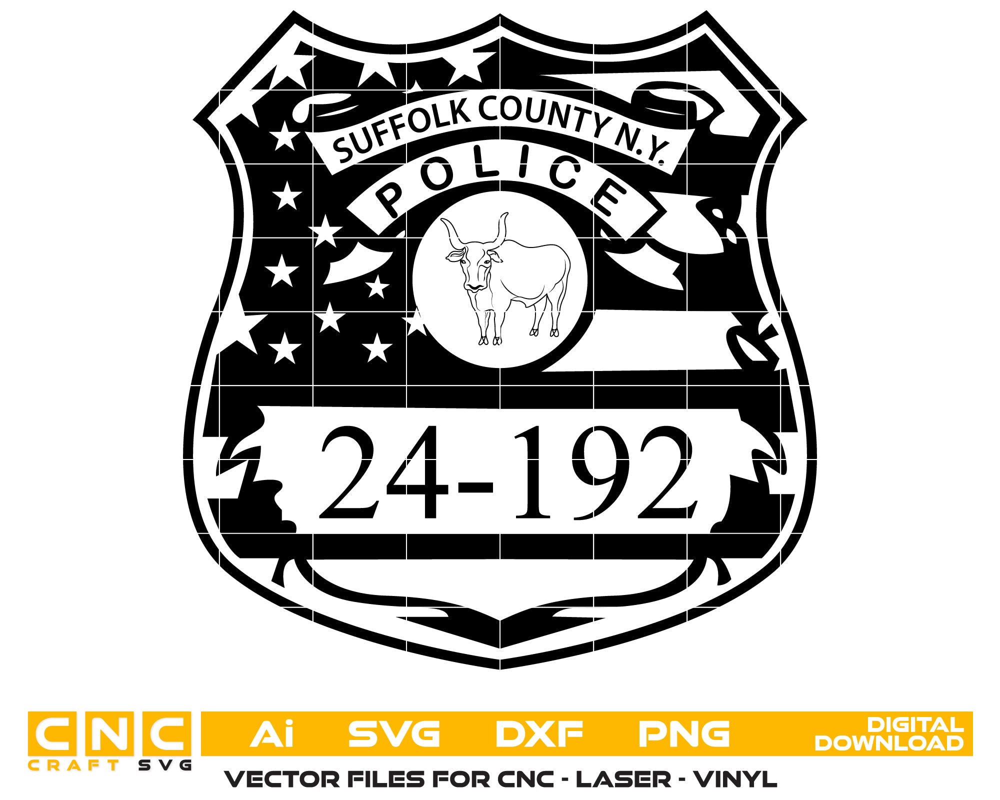 Suffolk County New York Police Badge