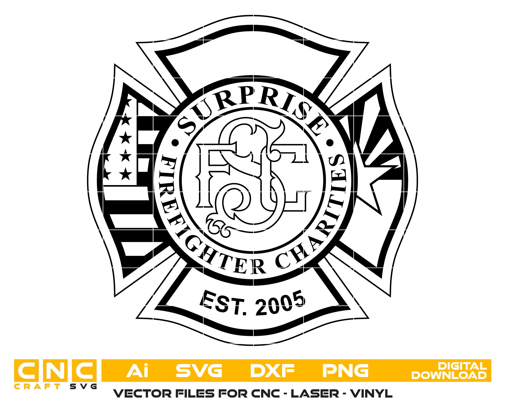 Surprise Firefighters Charities Badge