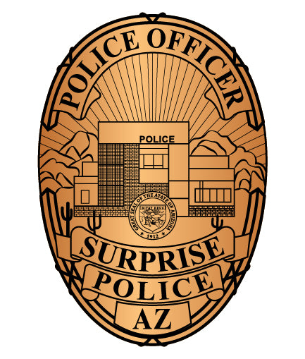 Surprise Police Officer Badge - Digital Vector File (SVG/PNG/DXF/ AI) - Instant Download