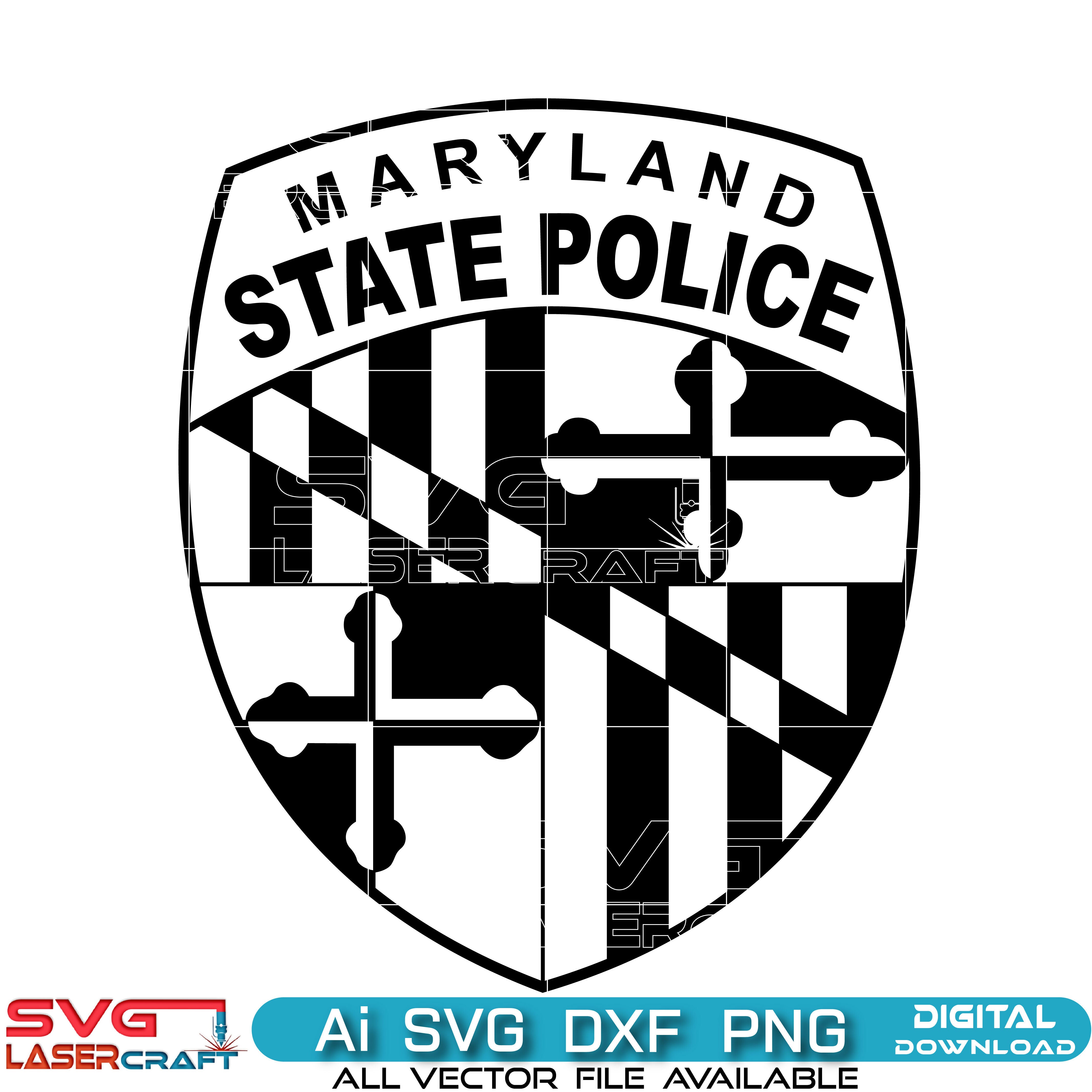 Maryland State Police Svg Vector Badge, Patch, Logo