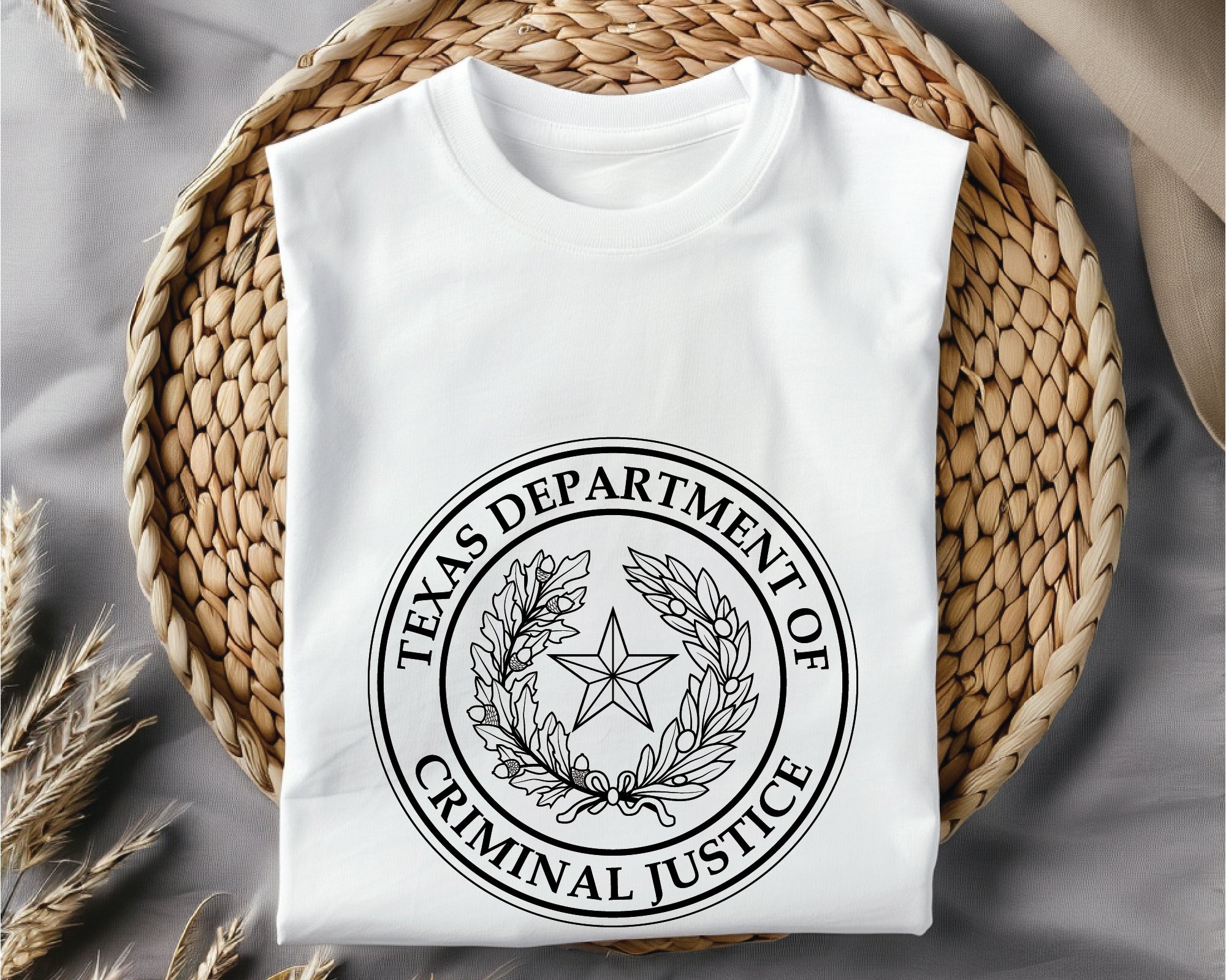 Texas Department of Criminal Justice Logo SVG, TDCJ Vector File, Texas Justice Logo SVG, Law Enforcement Badge SVG, Texas State Logo Design