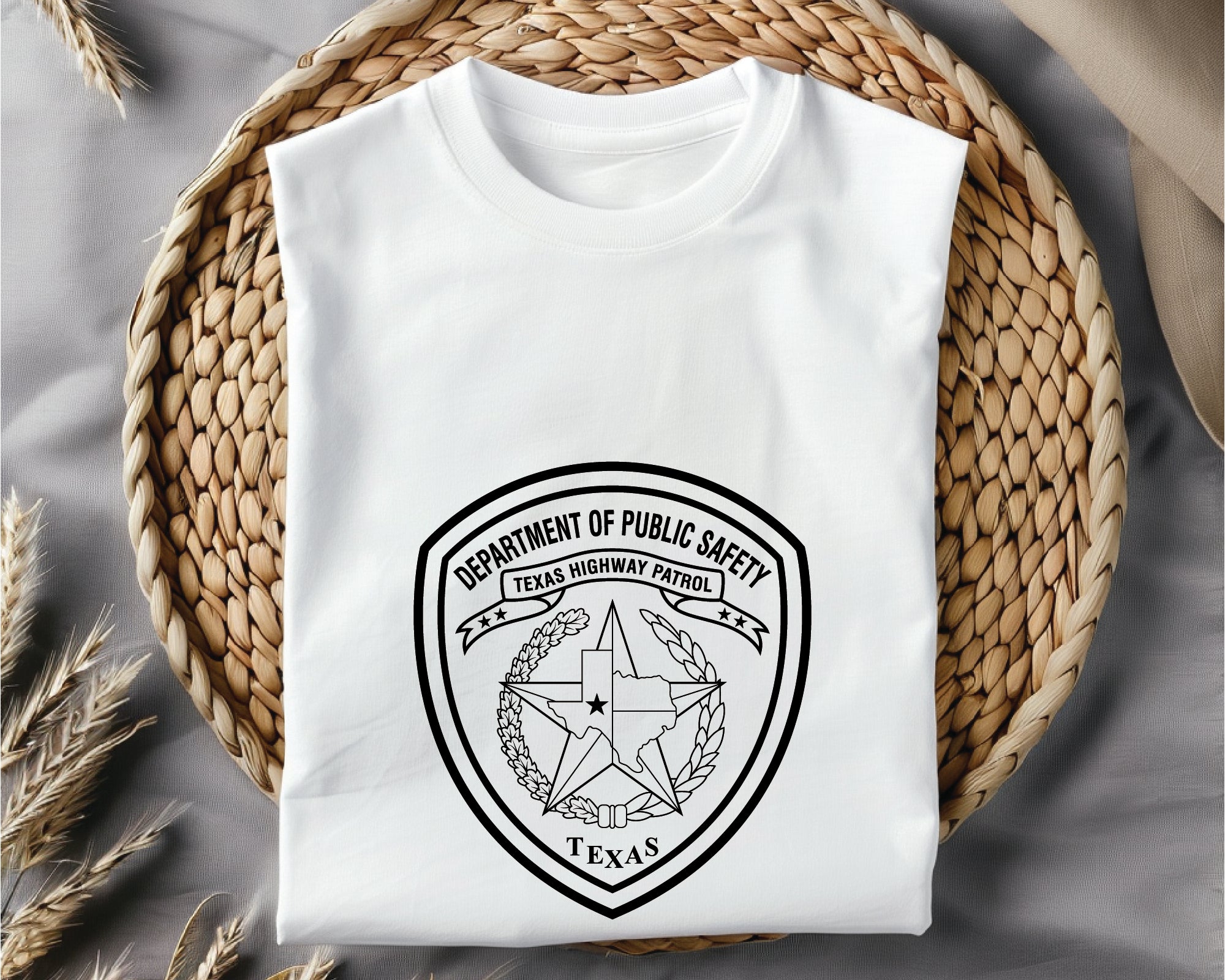 Texas DPS Highway Patrol Badge SVG, Texas Department of Public Safety Vector, DPS Badge Logo SVG, Texas Police Badge Digital File, Law Enforcement Badge Vector