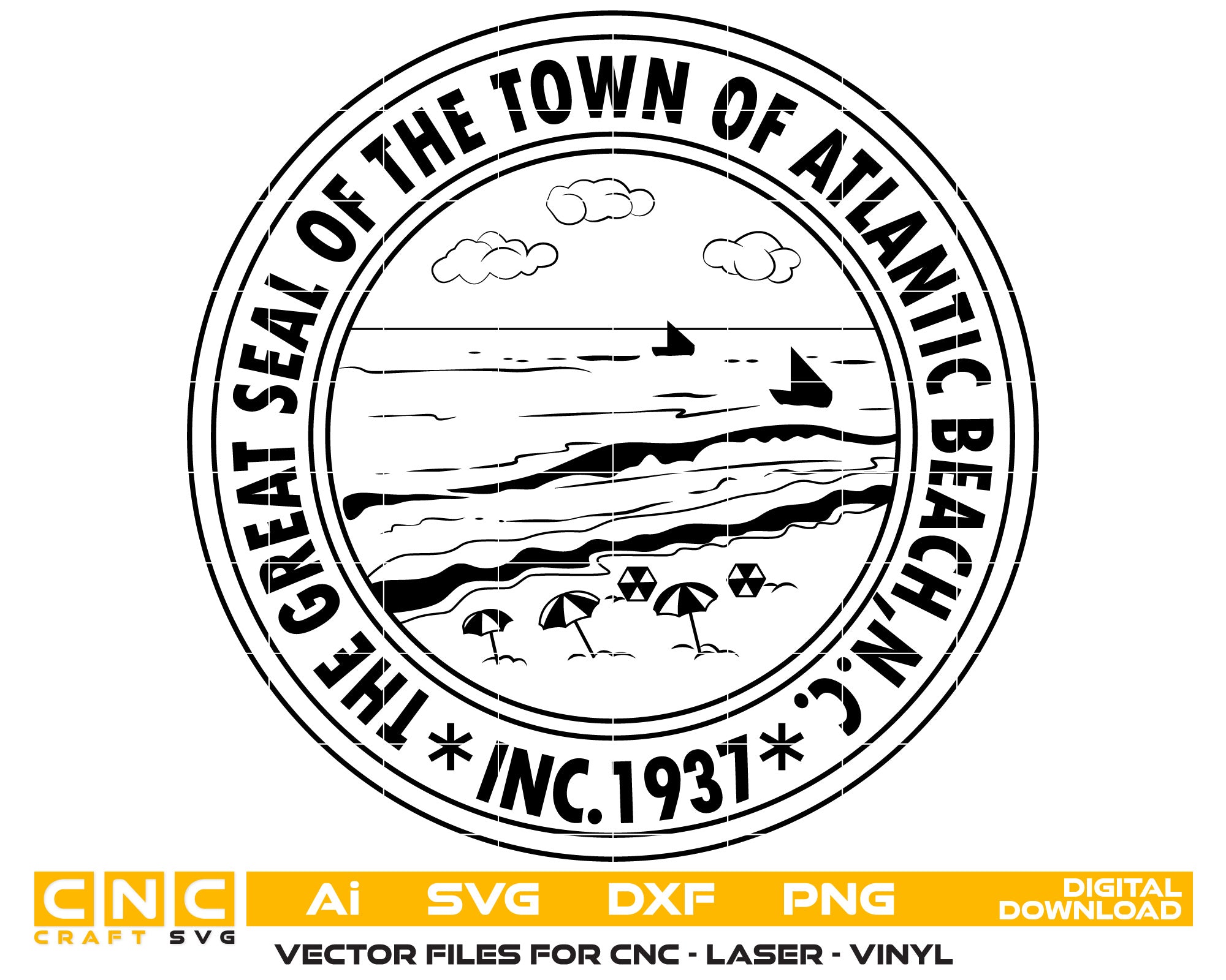 The Great Seal Of The Town of Atlantic Beach