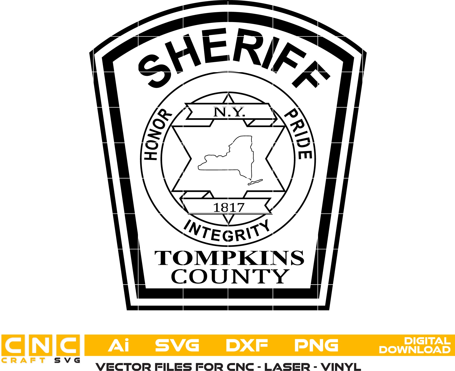 Tompkins County Sheriff Badge