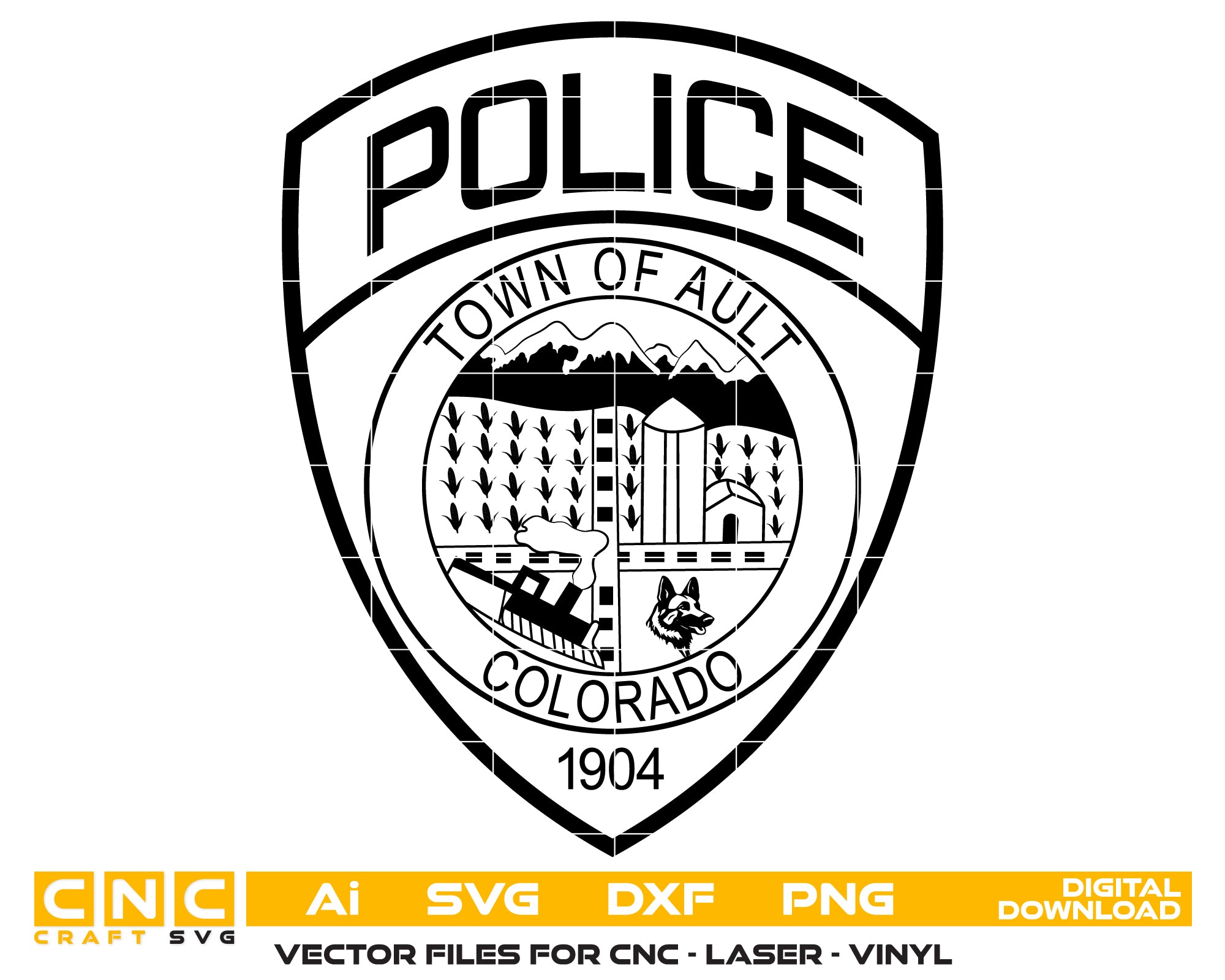 Town Of Ault Police Department Patch, Colorado