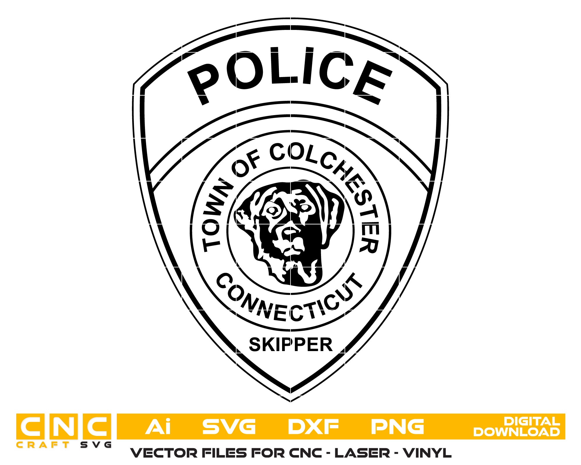 town of colchester police patch svg, colchester connecticut police patch vector, colchester ct police svg emblem, connecticut police department patch svg, #support