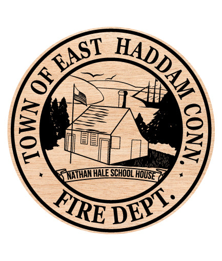 Town of East Haddam Seal SVG digital download, Connecticut municipal emblem vector for Cricut, engraving, and craft design projects.