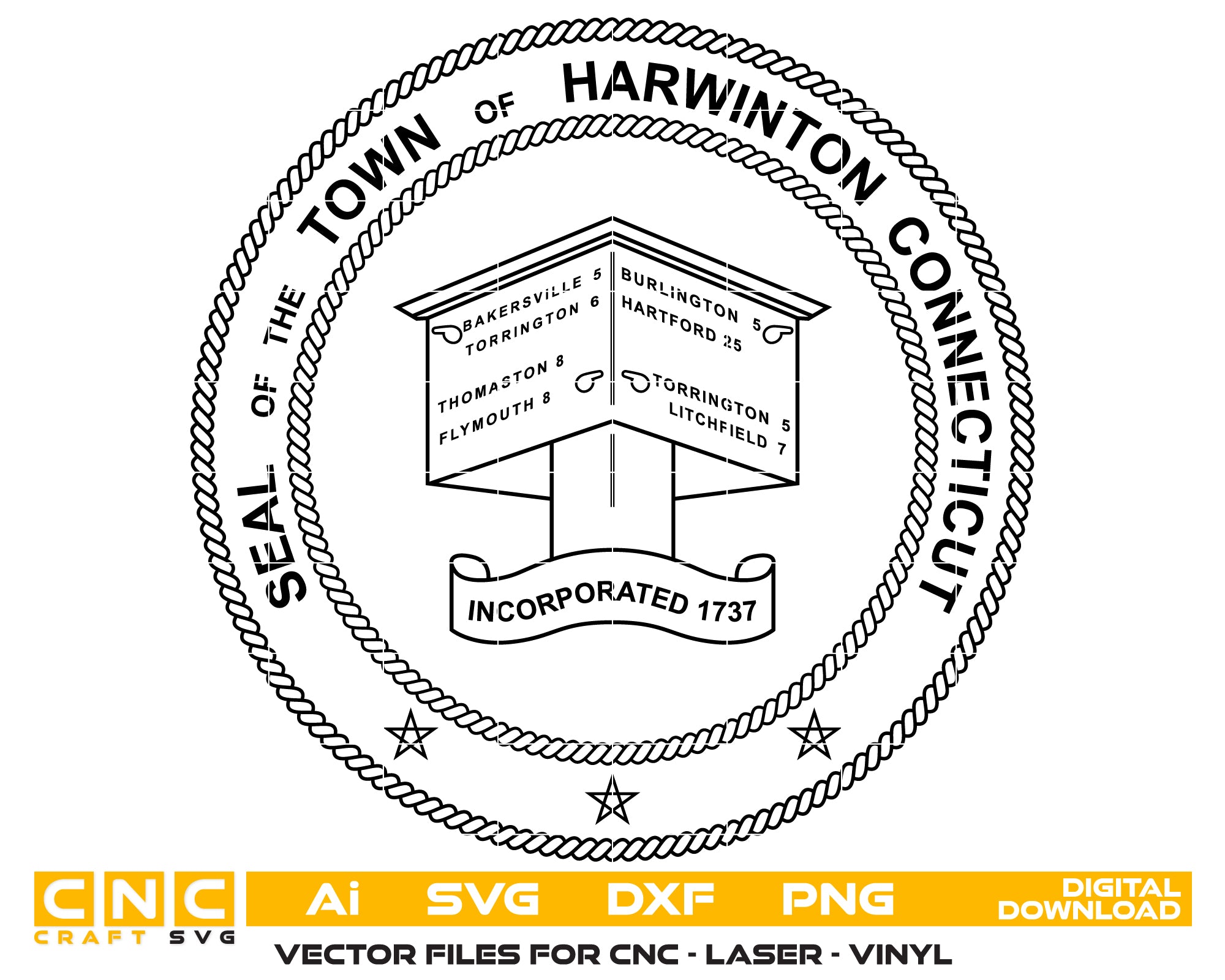 Town of Harwinton Seal SVG
Harwinton Town Seal Vector
Harwinton Municipal Emblem Design
Town Seal SVG Harwinton CT
Harwinton Official Seal Emblem