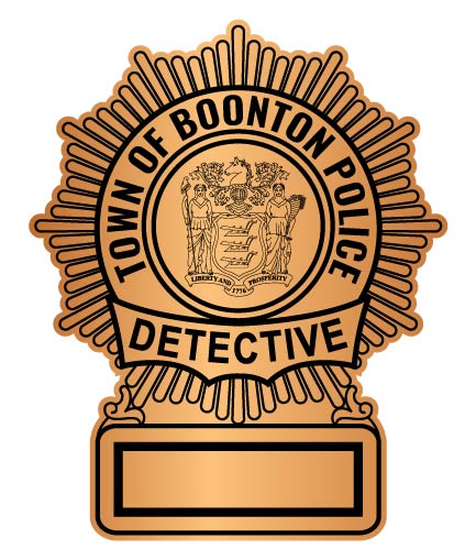 Town of Boonton Police Detective Badge