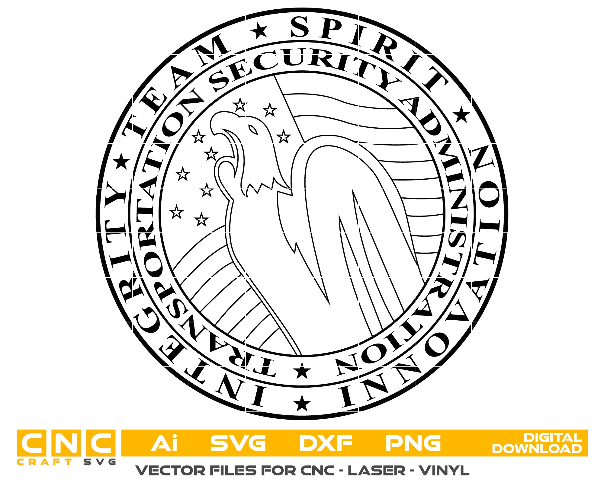 Transportation Security Administration Logo Vector Art