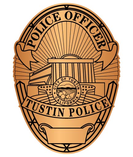 Tustin Police Officer Badge Digital File