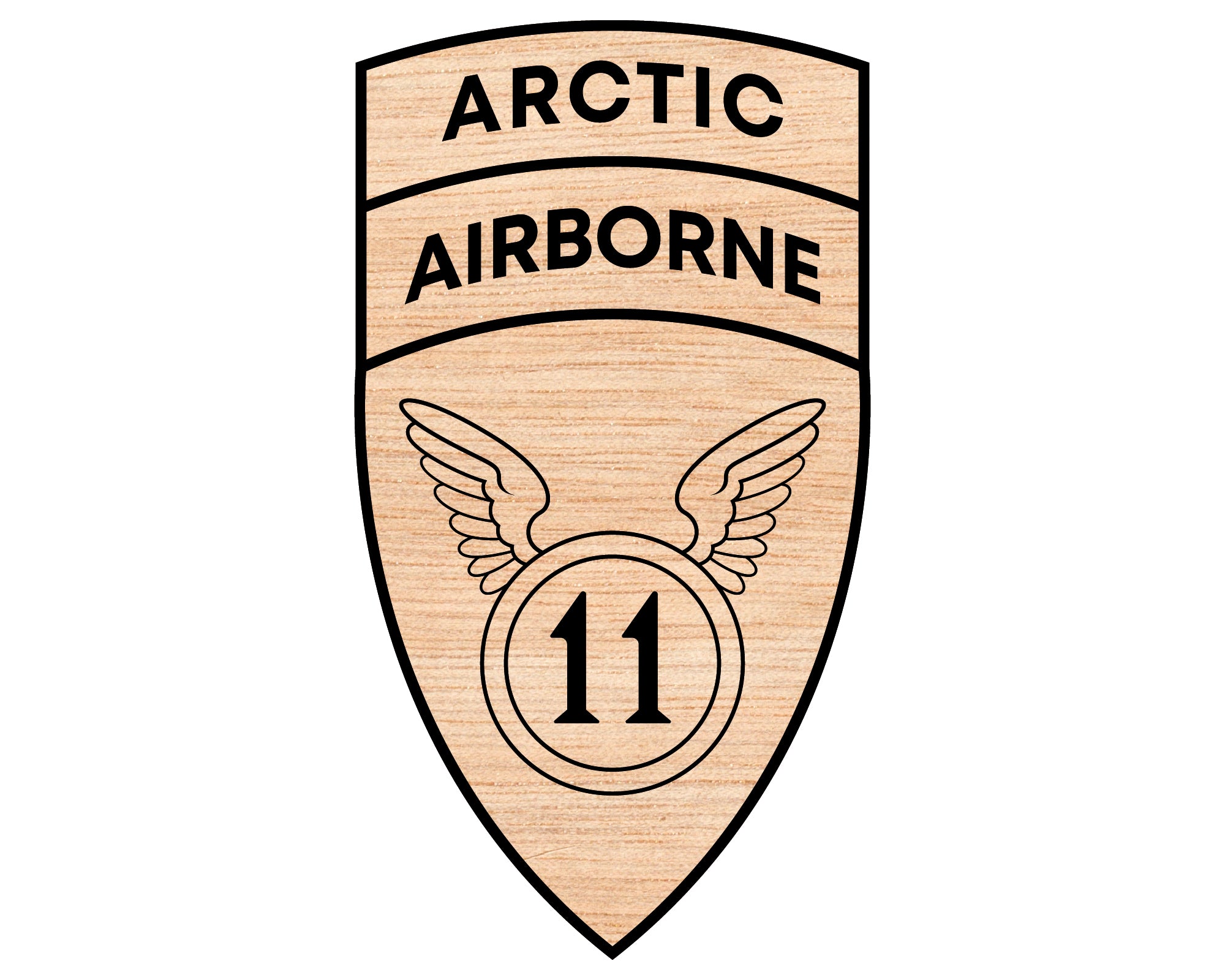 U.S. Army 11th Arctic Airborne Division Patch SVG, Military Emblem