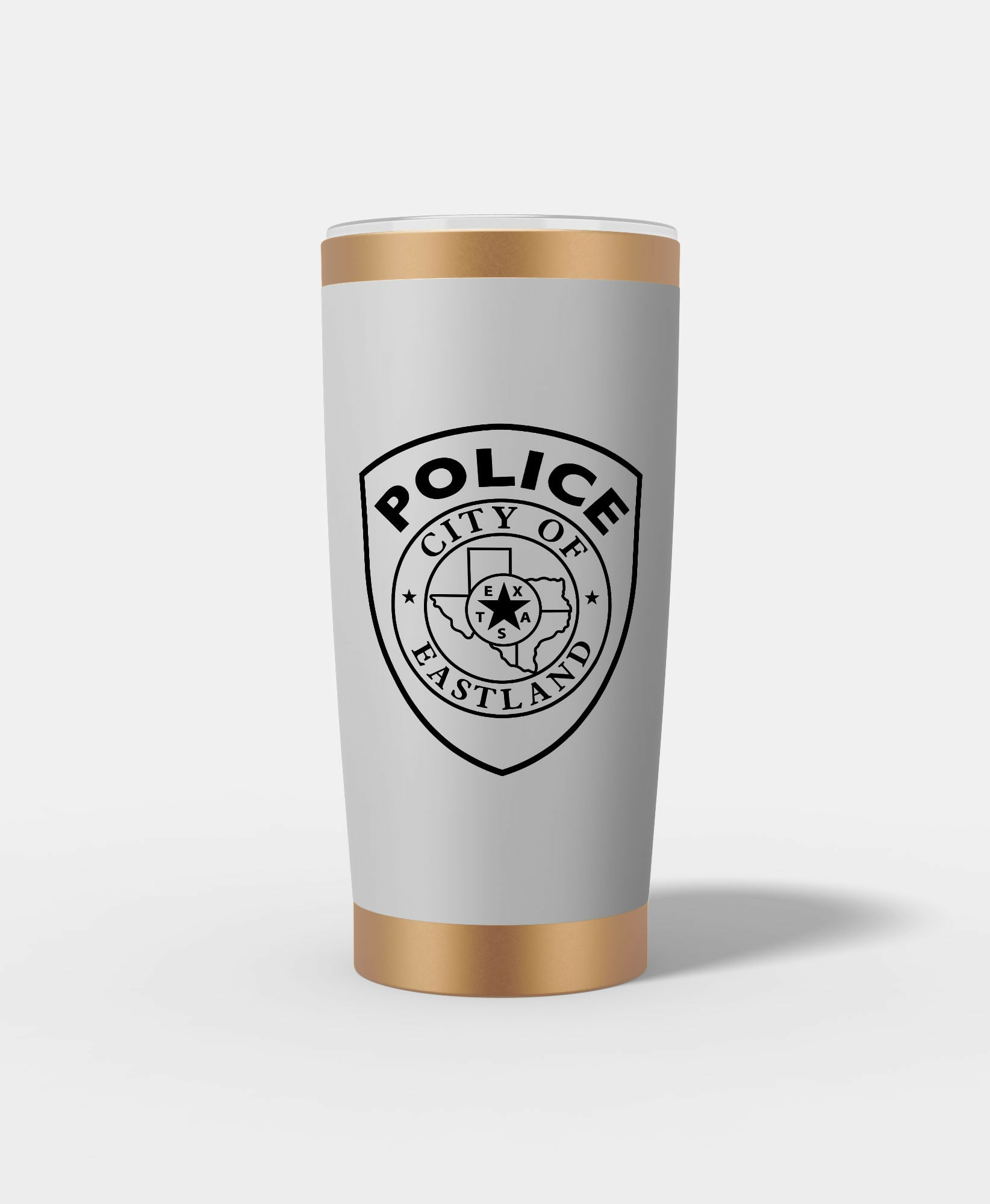 City Of Eastland Texas Police Badge Tumbler
