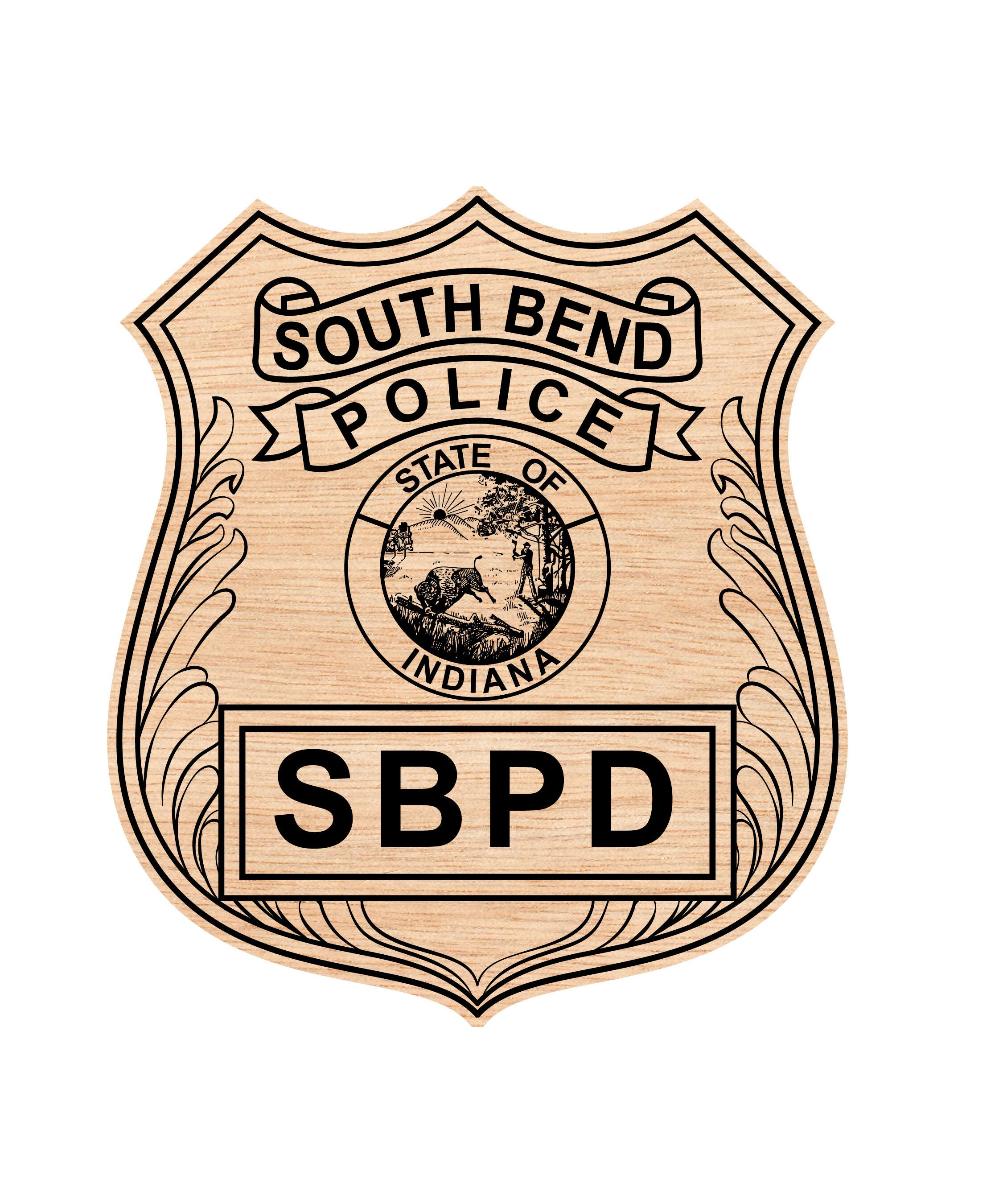 South Bend Police Badge Vector Art | SVG, PNG, EPS, AI Digital Download