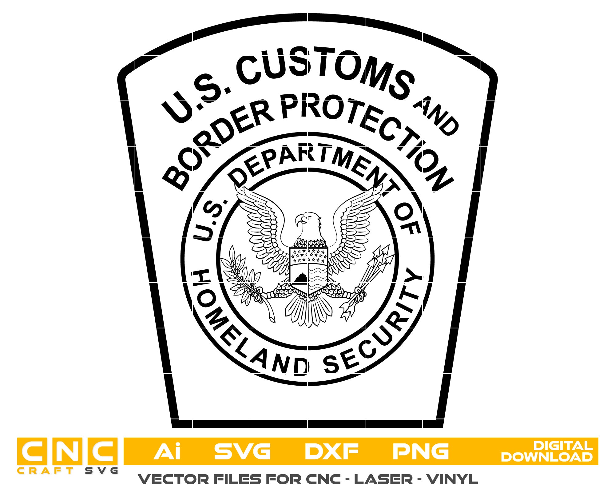 Customs Protection Dept of Homeland Security Logo