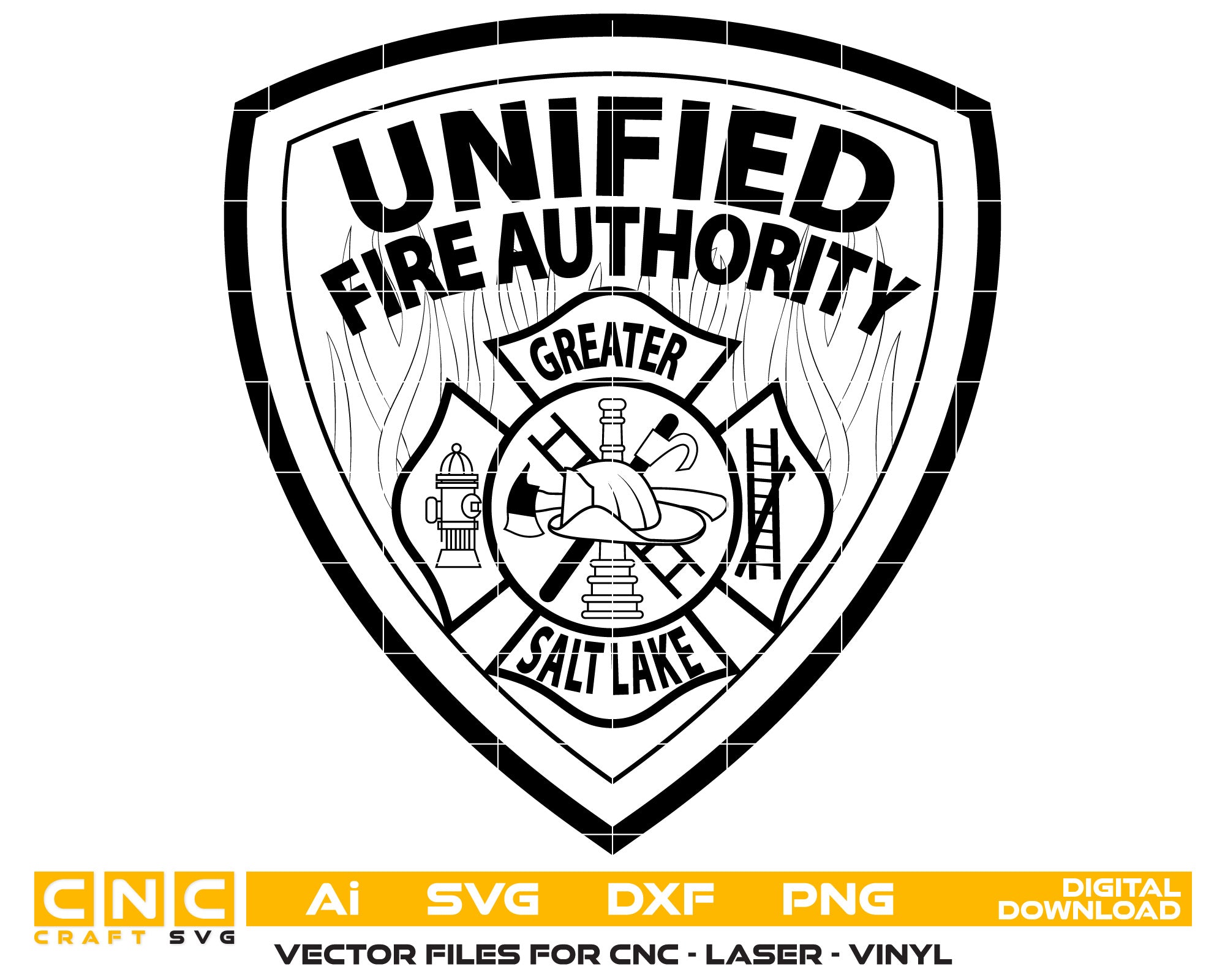 Unified Fire Authority Greater Salt Lake Badge