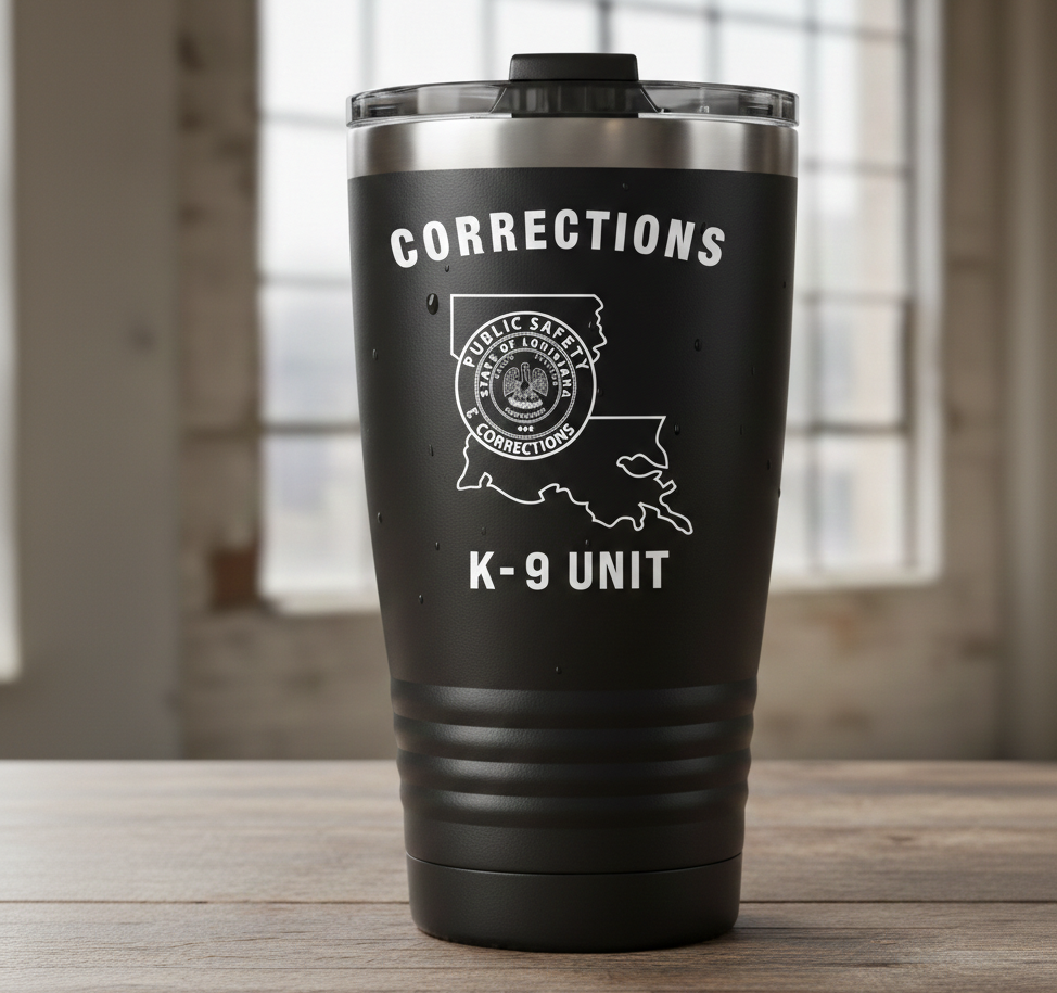 Louisiana Public Safety K9 Badge SVG
Corrections K9 Unit Vector Design
Louisiana Police Dog Emblem
K9 Handler Patch for Engraving
DPS&C K9 Logo CNC File