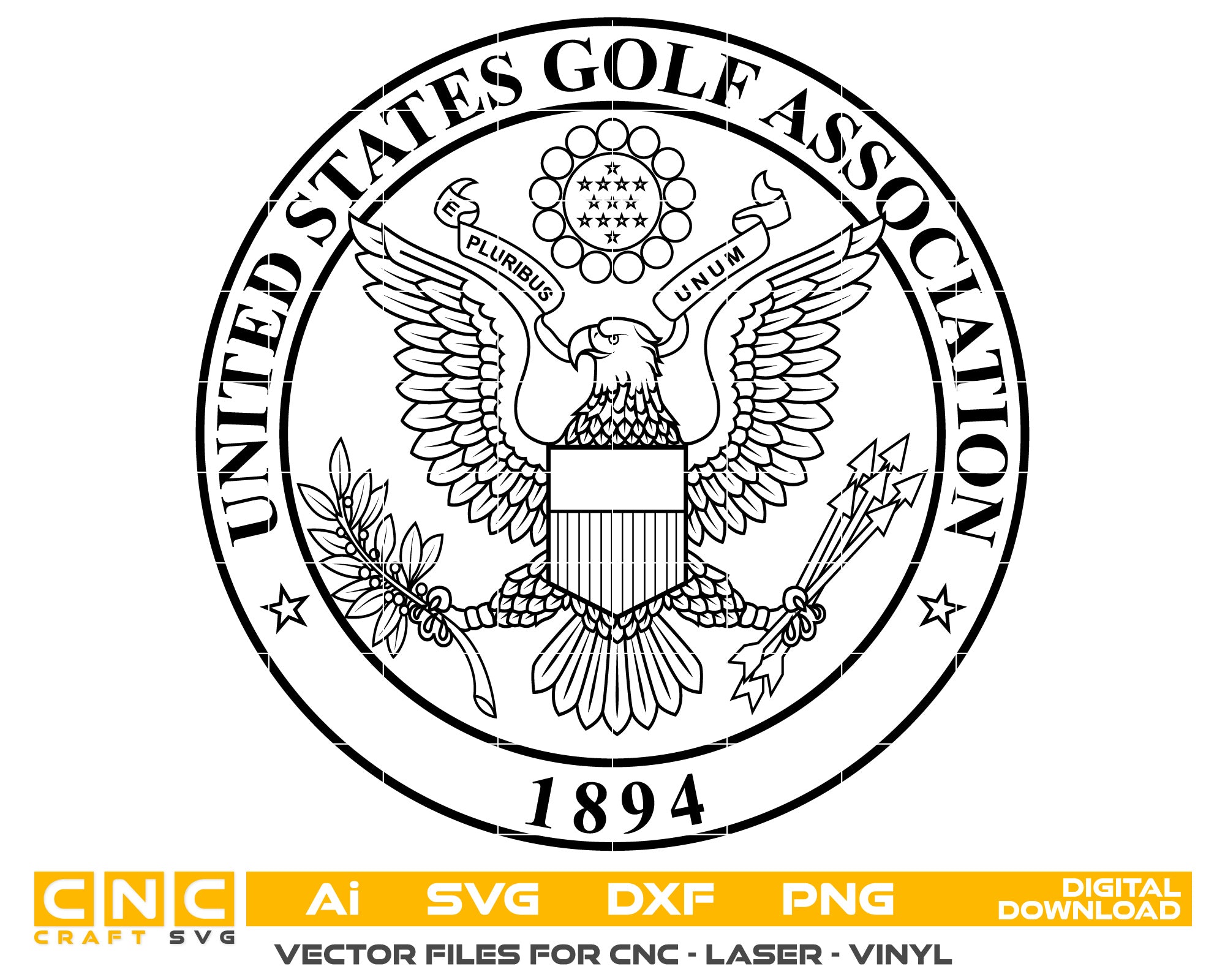 Golf Association Logo vector art