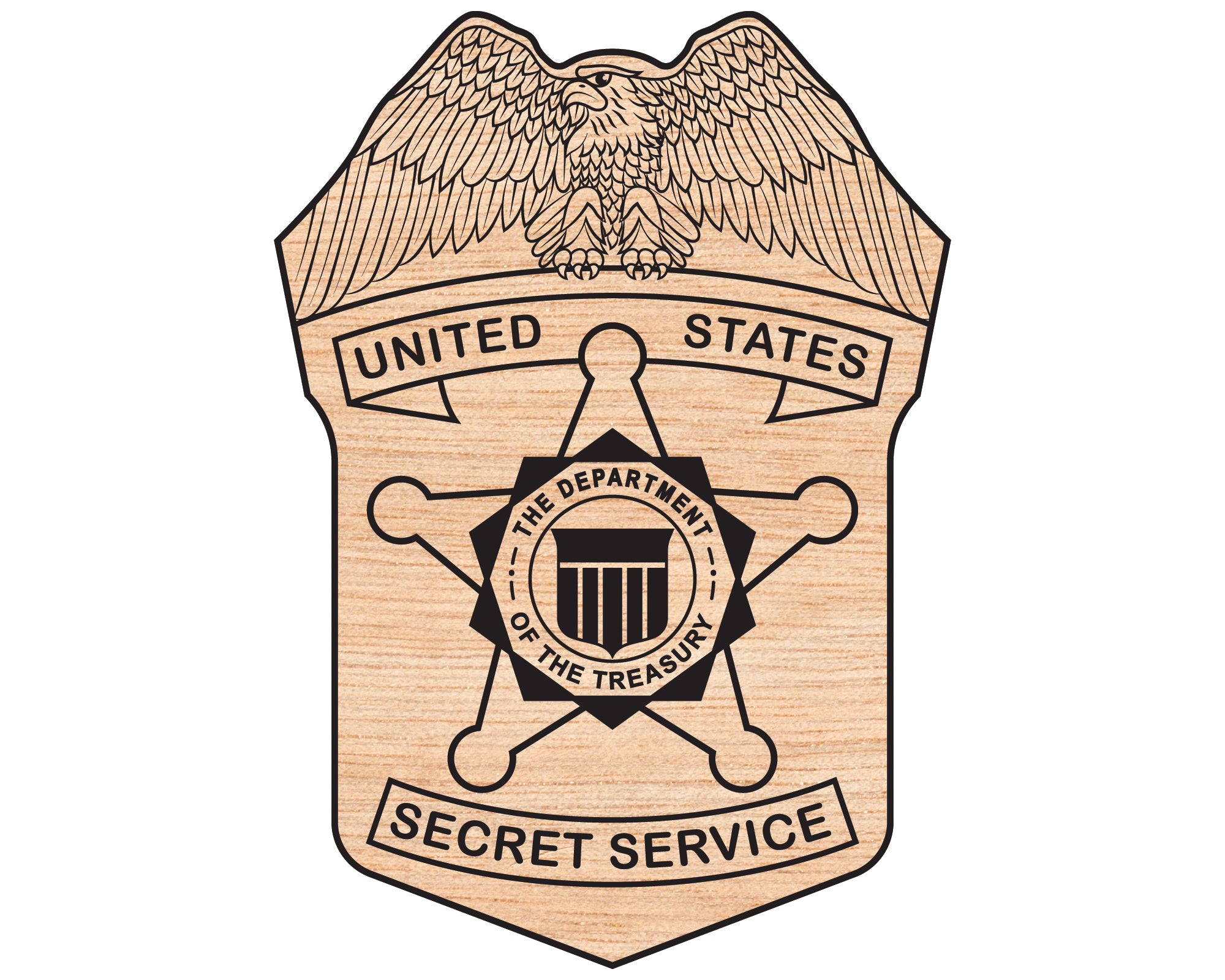 United States Secret Service Badge SVG, Secret Service Logo Vector, Federal Law Enforcement Badge SVG, US Secret Service Seal Vector, Police Badge Digital File