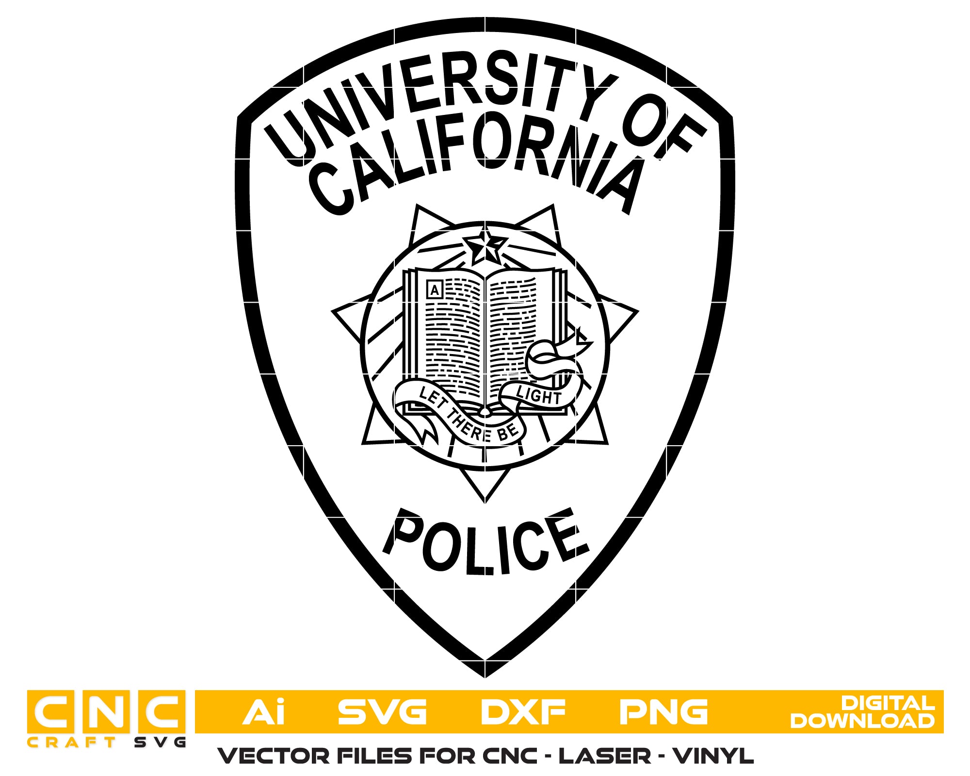 University of California Police Department Patch SVG, UC Police Patch Vector, University Police Emblem SVG, California Campus Police Patch, UC Law Enforcement Patch