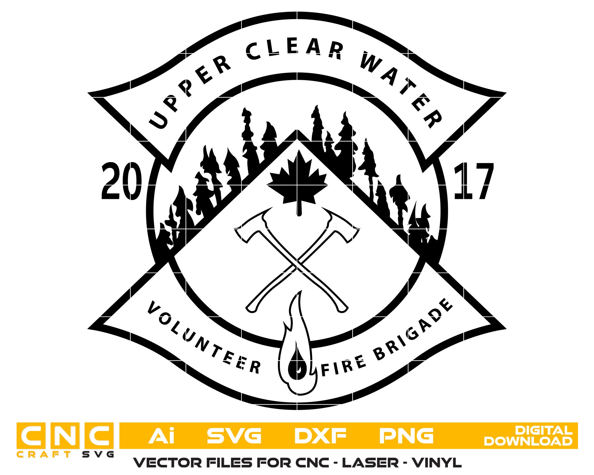 Upper Clearwater Volunteer Fire Brigade Badge