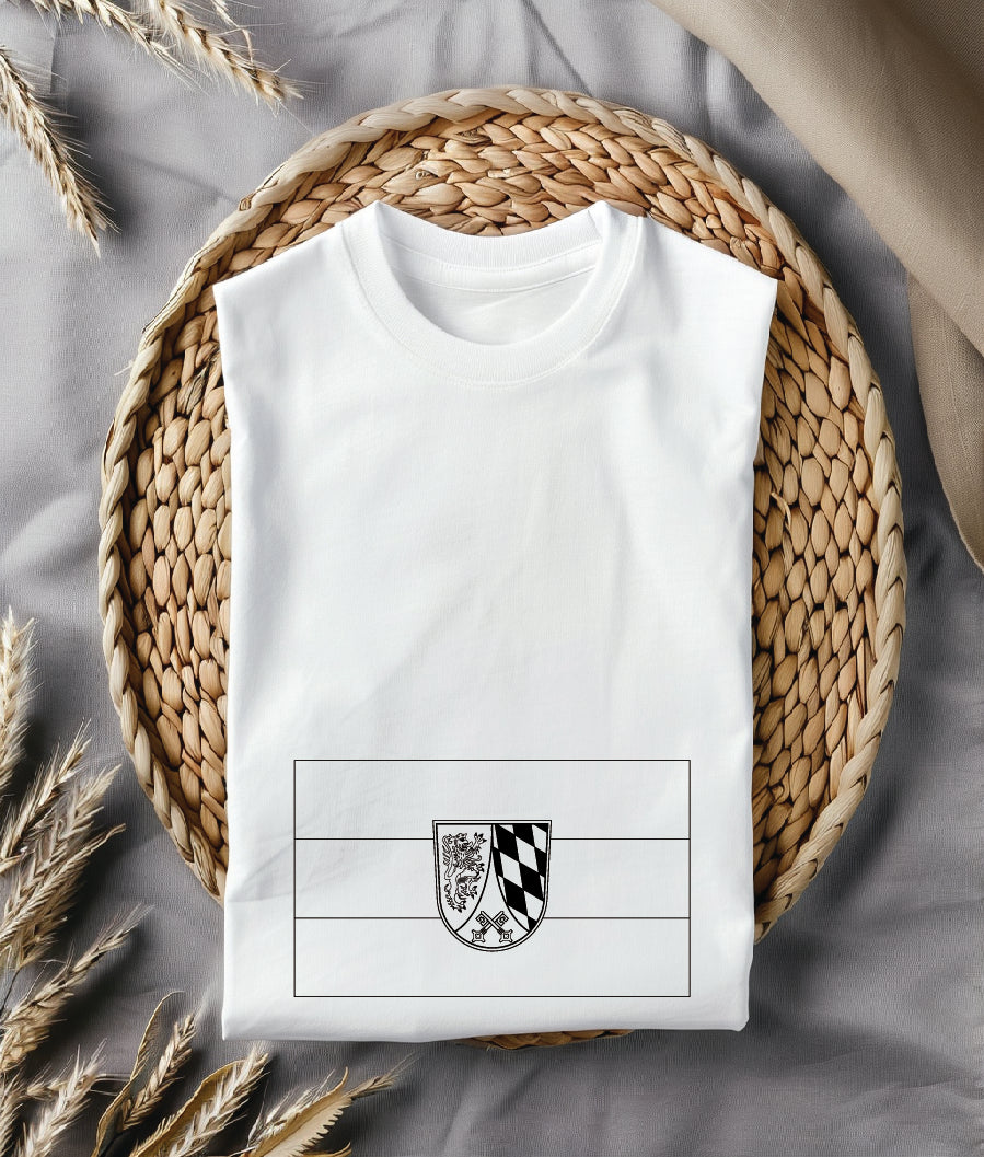 Upper Palatinate Flag SVG, Oberpfalz Flag Vector, Bavaria Regional Flag SVG, German State Flag Vector File, Upper Palatinate Banner SVG