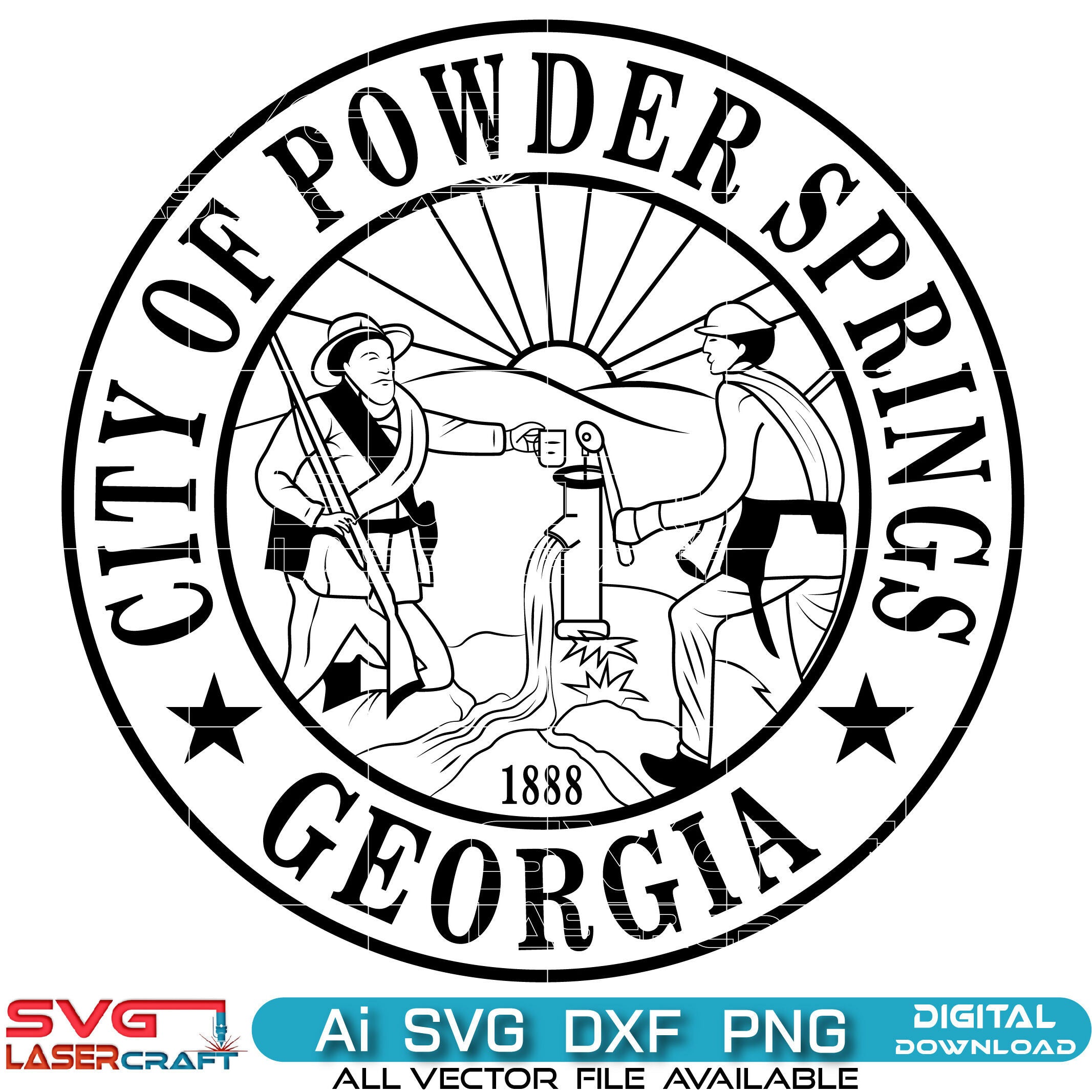 City of Powder Springs Georgia Seal-01