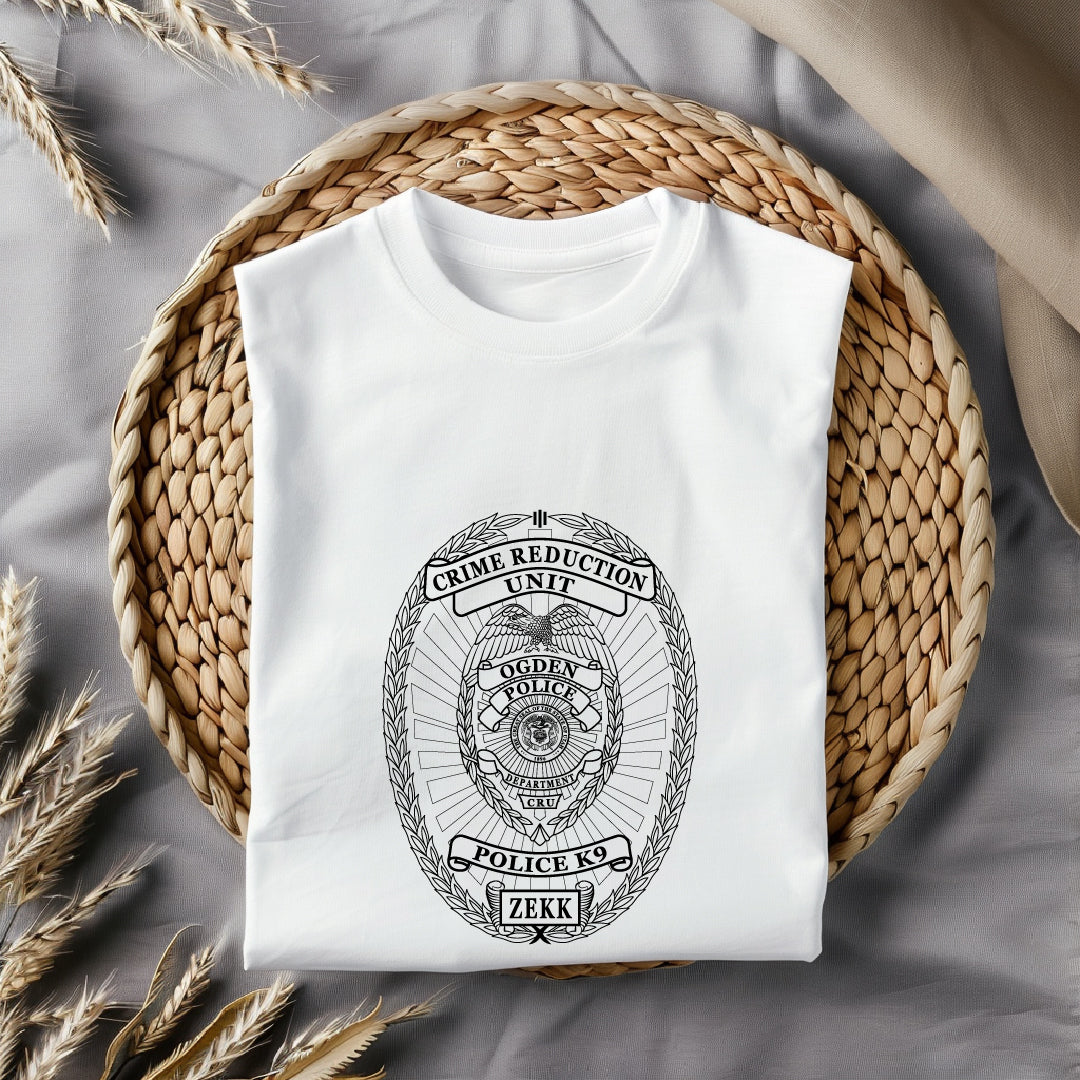 Utah Police Crime Reduction Unit Badge Vector Art – Digital Download