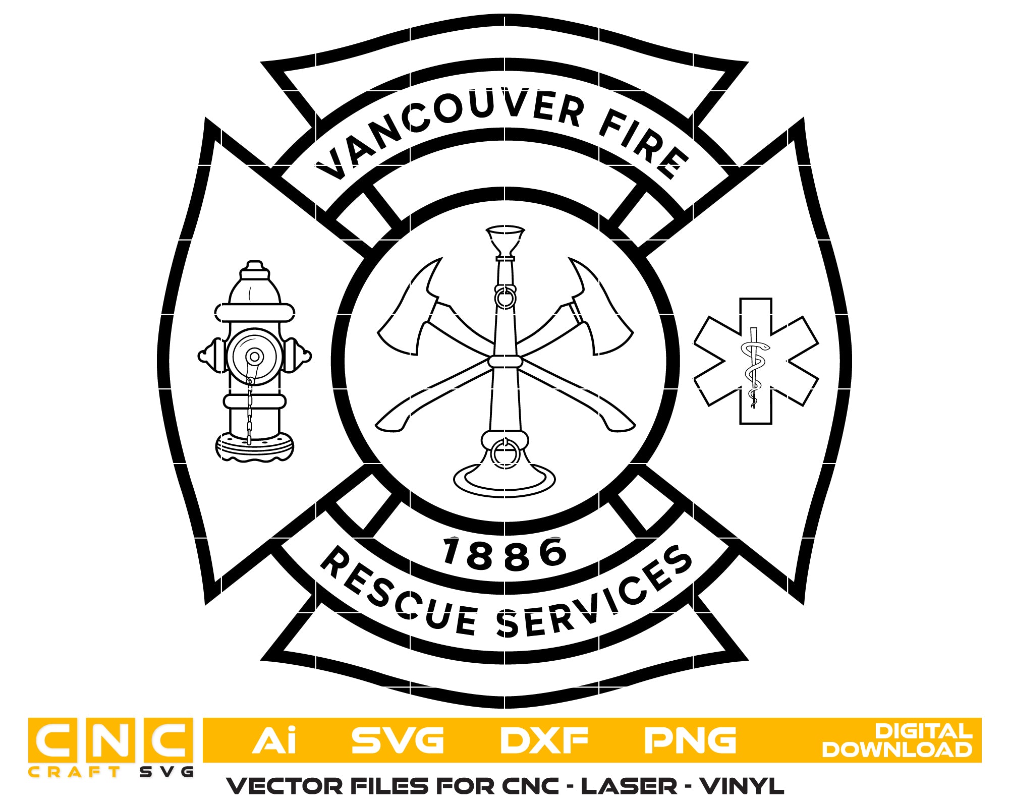 Vancouver Fire And Rescue Department Badge