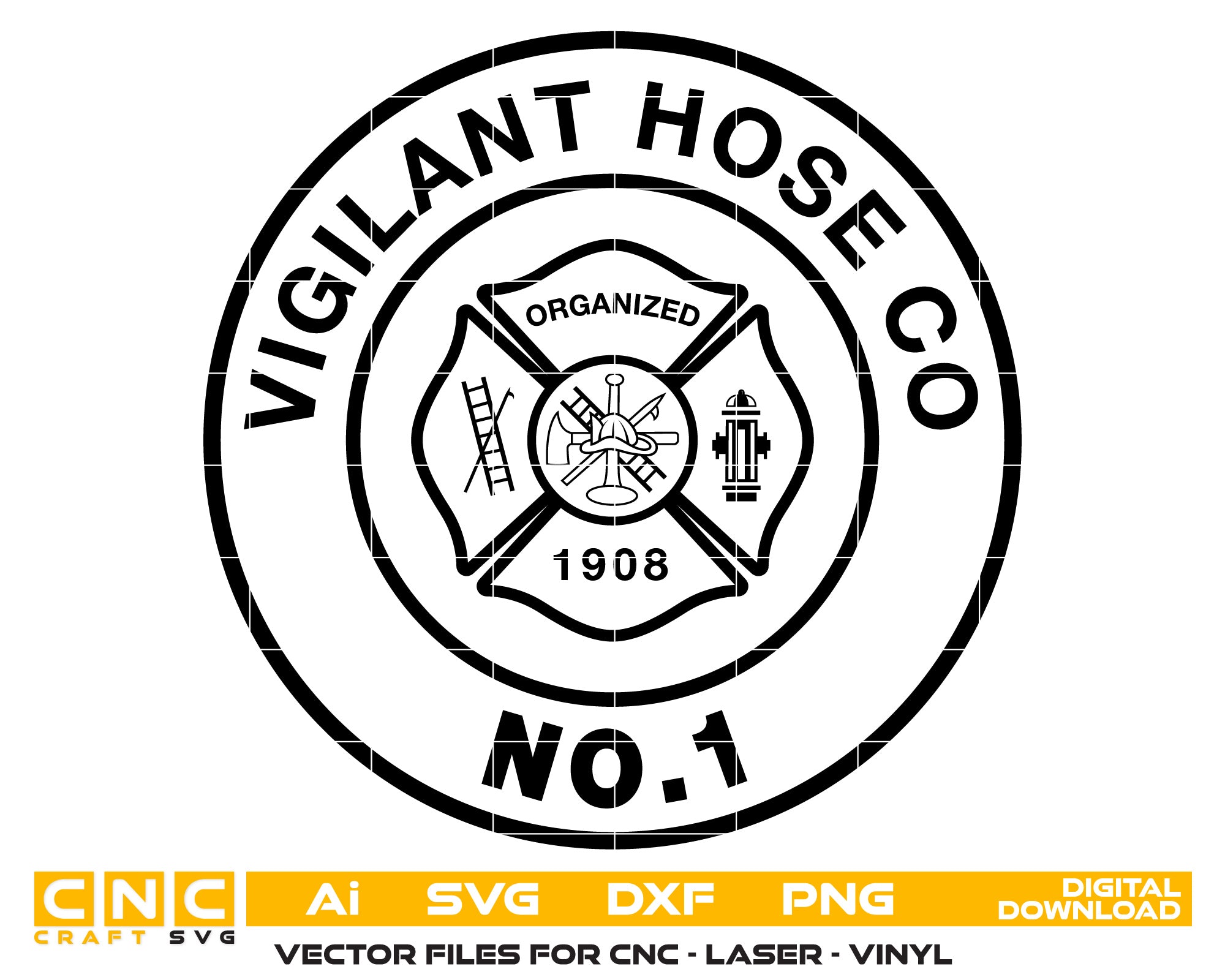 Vigilant Hose Company No. 1 Badge