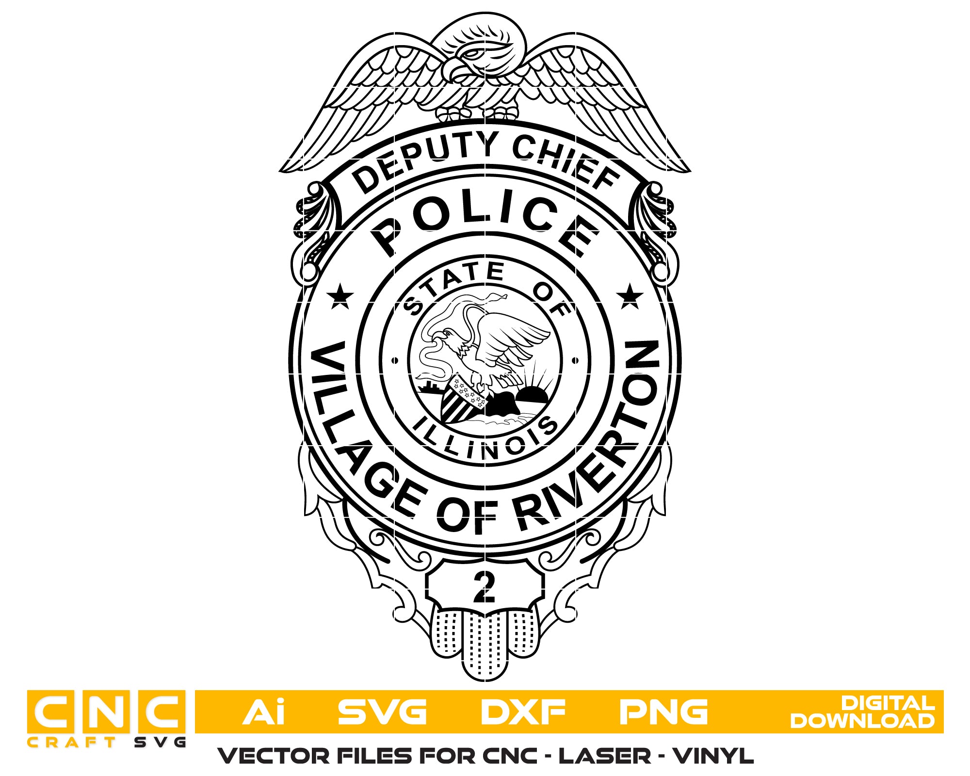 Village Of Riverton Police Deputy Chief Badge, Illinois Svg
Police Deputy Chief Badge
Riverton Police Badge
Police Badge
Illinois Badge