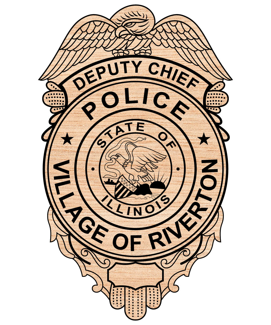 Village of Riverton Police Badge
Illinois Police Badge
Police Badge Svg