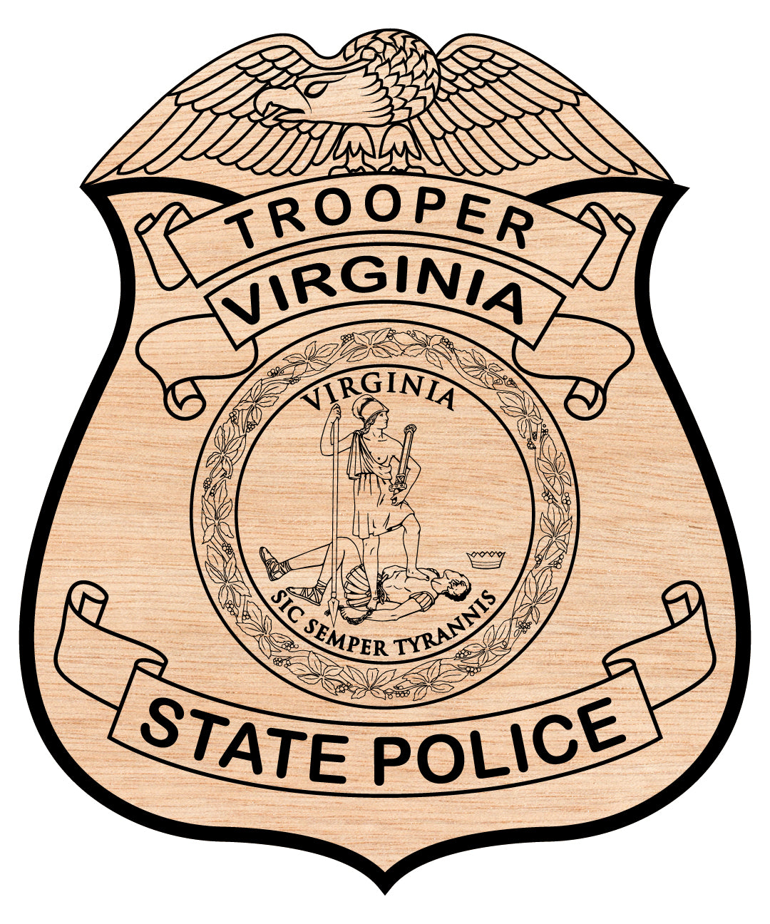Virginia State Police Trooper Badge