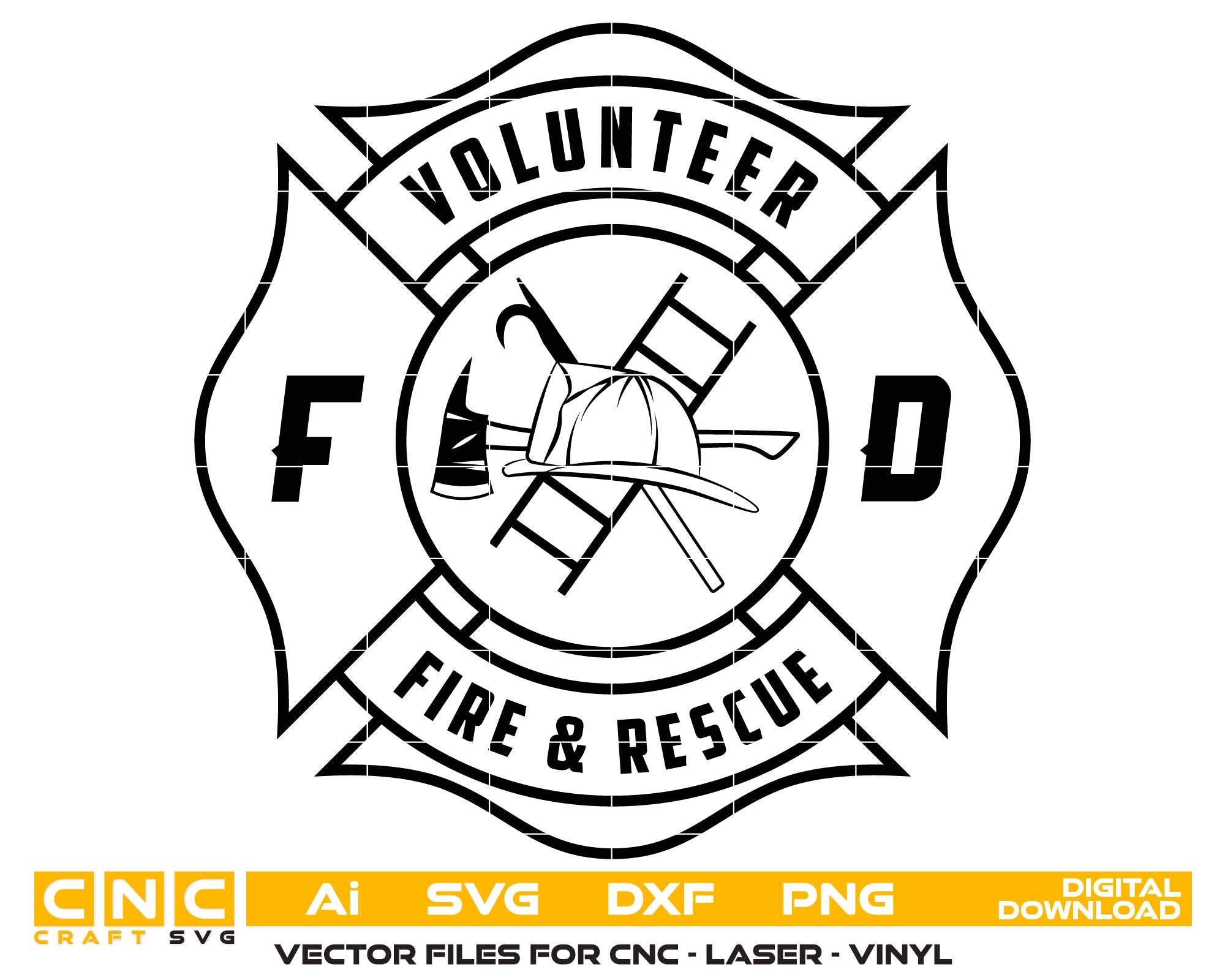 Volunteer Fire & Rescue Fire Department Logo